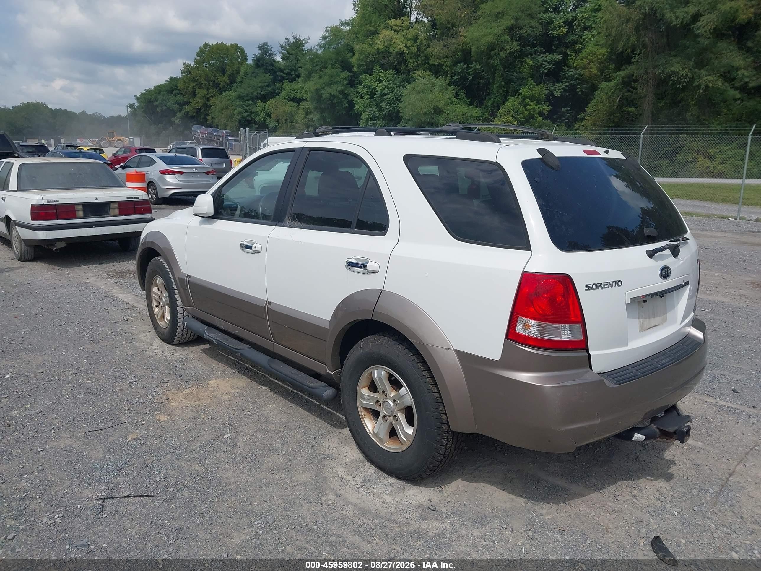 2006 Kia Sorento Ex/lx White vin: KNDJC733765601783