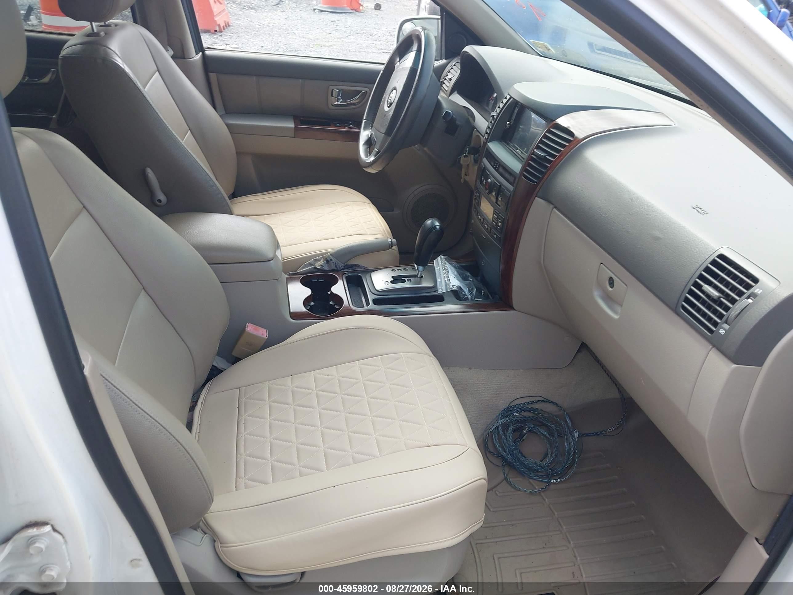 2006 Kia Sorento Ex/lx White vin: KNDJC733765601783
