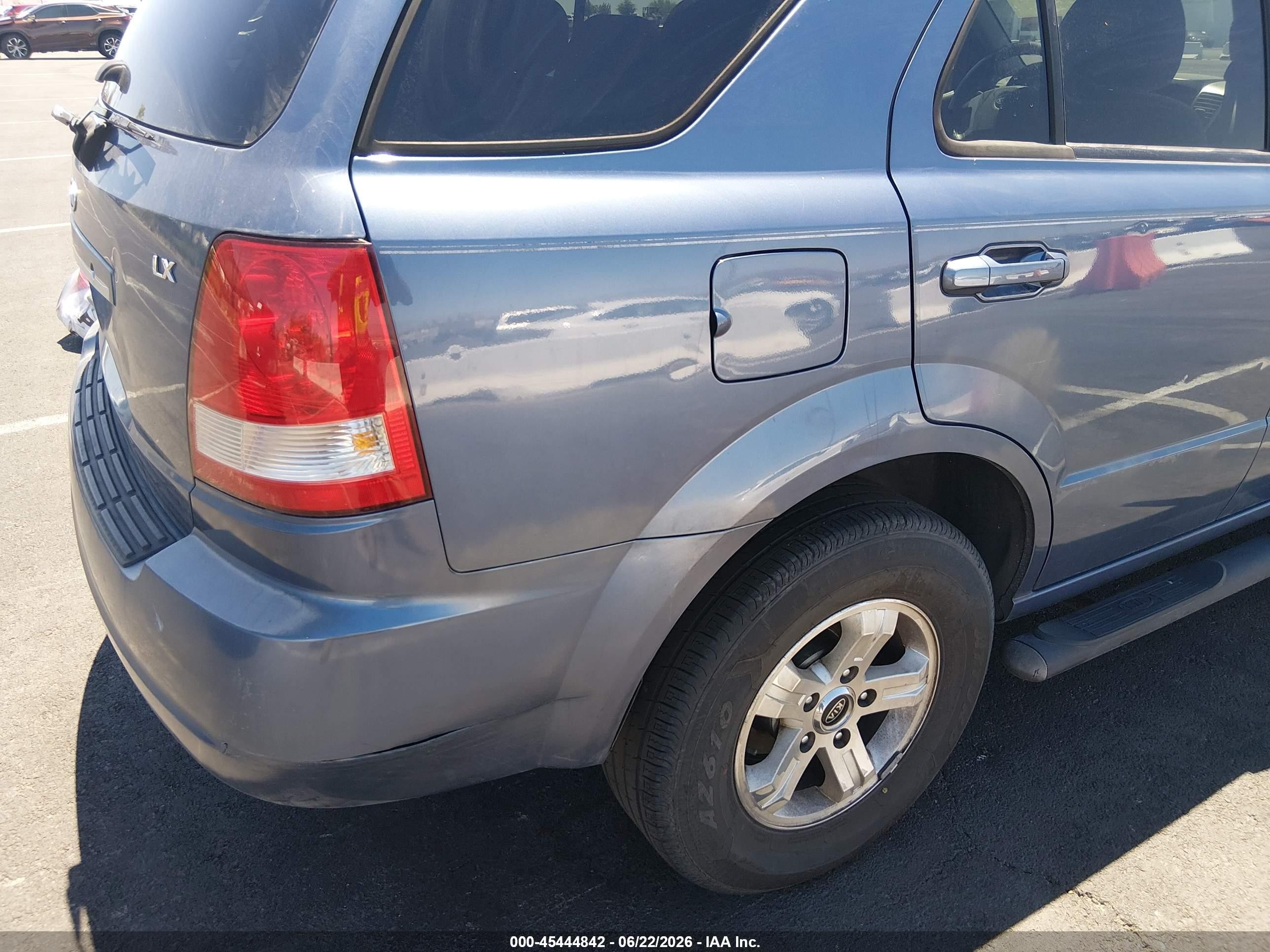 2005 Kia Sorento Ex/lx Blue vin: KNDJC733855436969