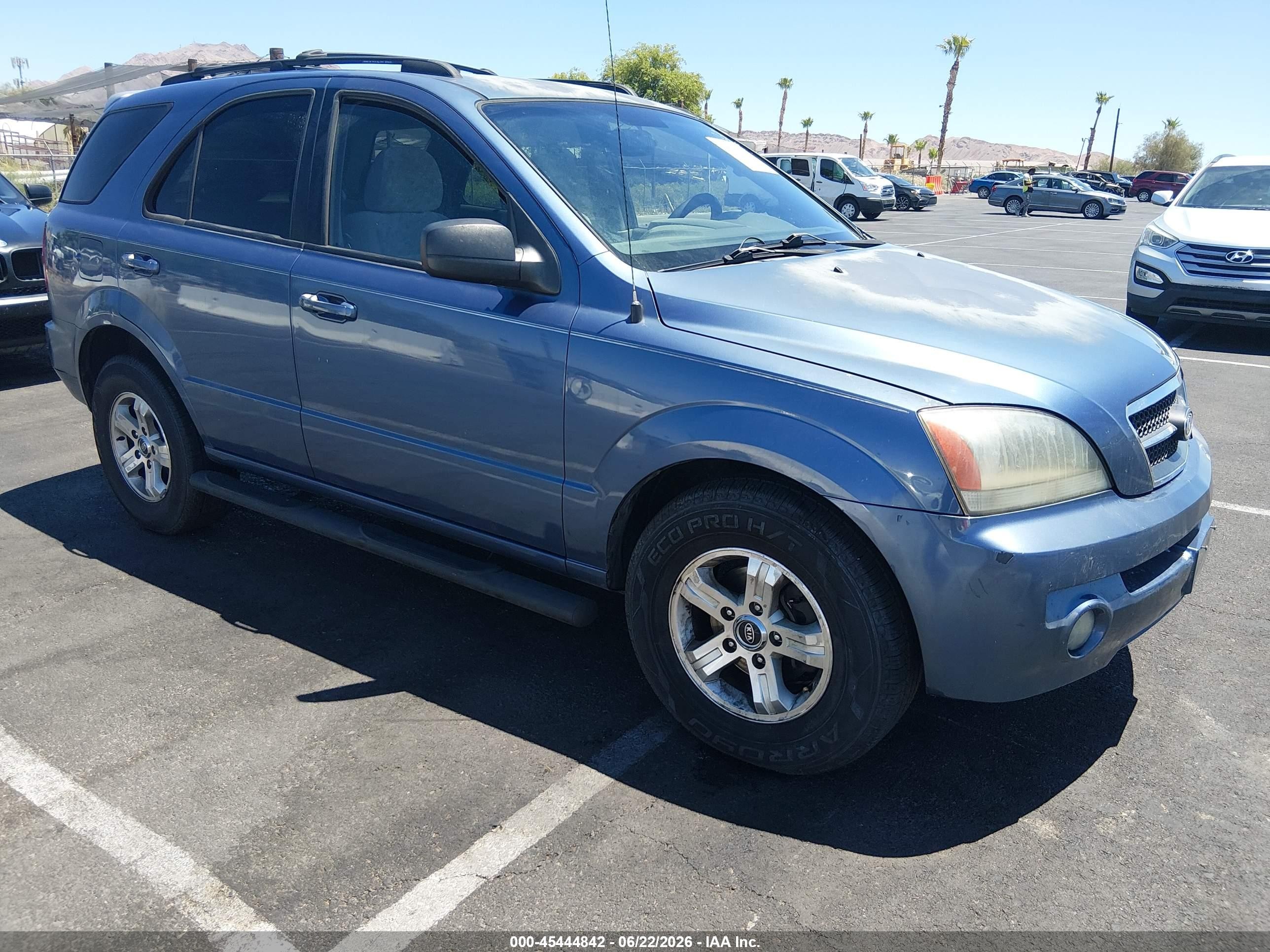 2005 Kia Sorento Ex/lx Blue vin: KNDJC733855436969