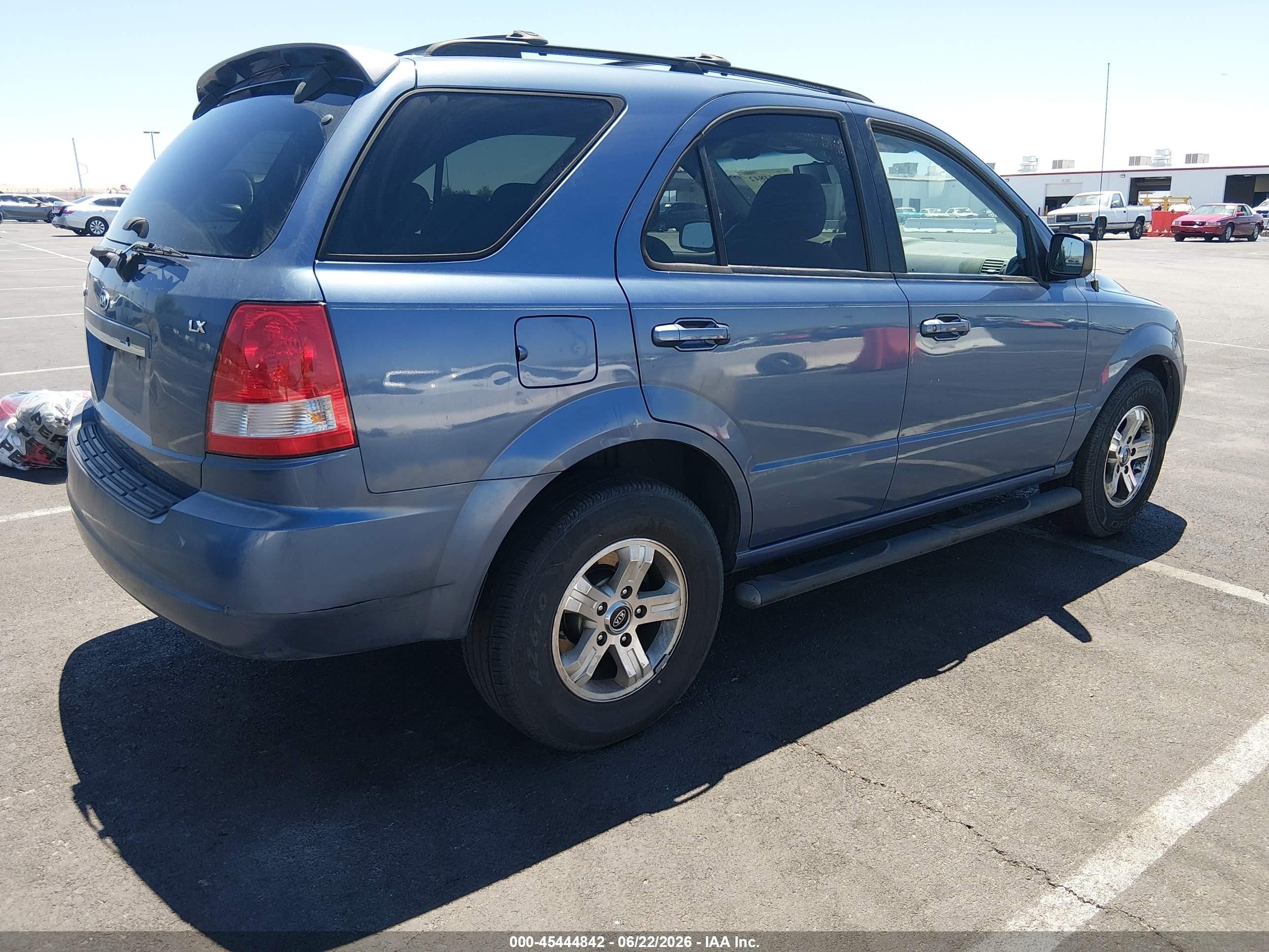 2005 Kia Sorento Ex/lx Blue vin: KNDJC733855436969