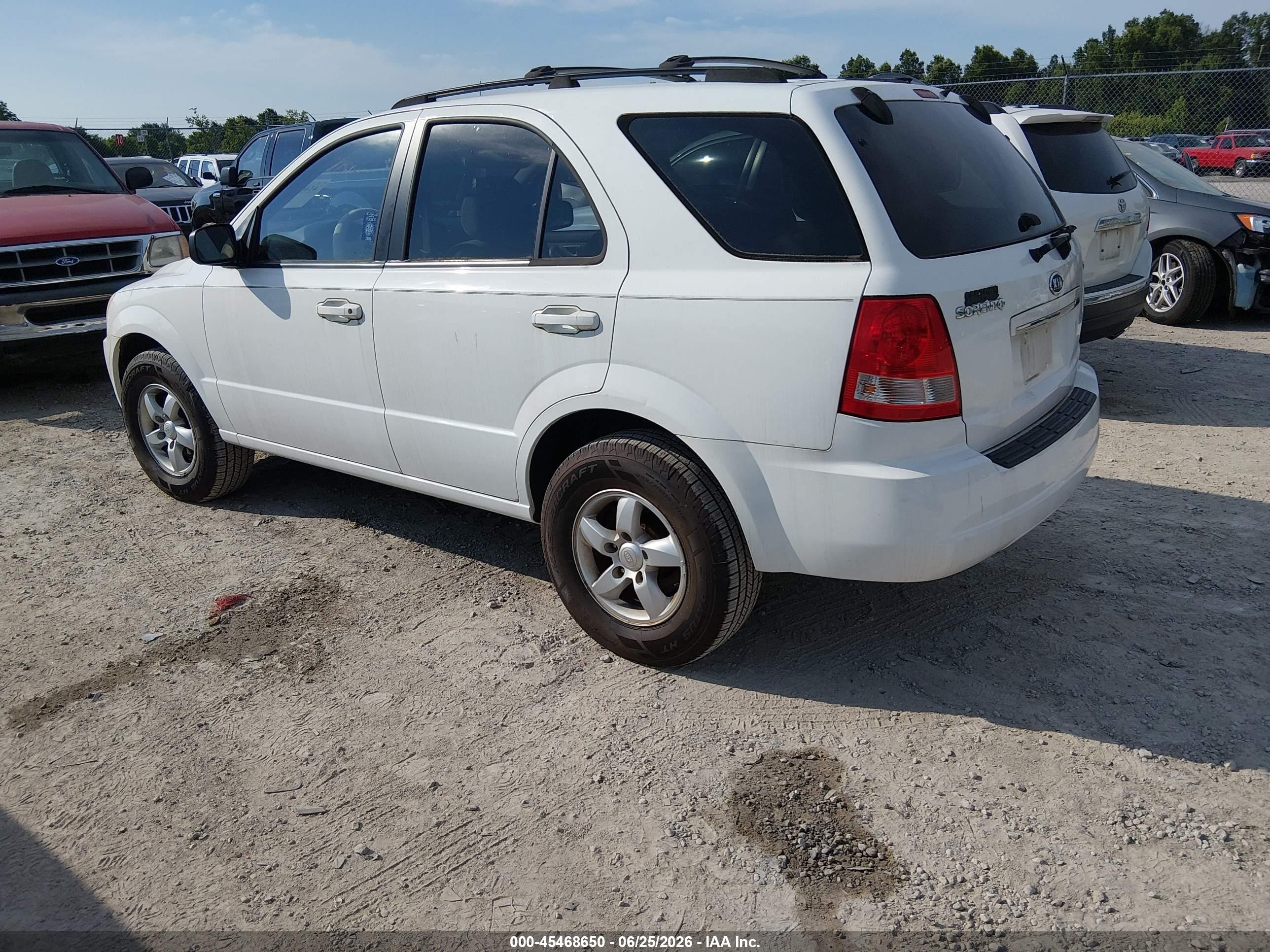 2006 Kia Sorento Ex/lx White vin: KNDJC733865655433