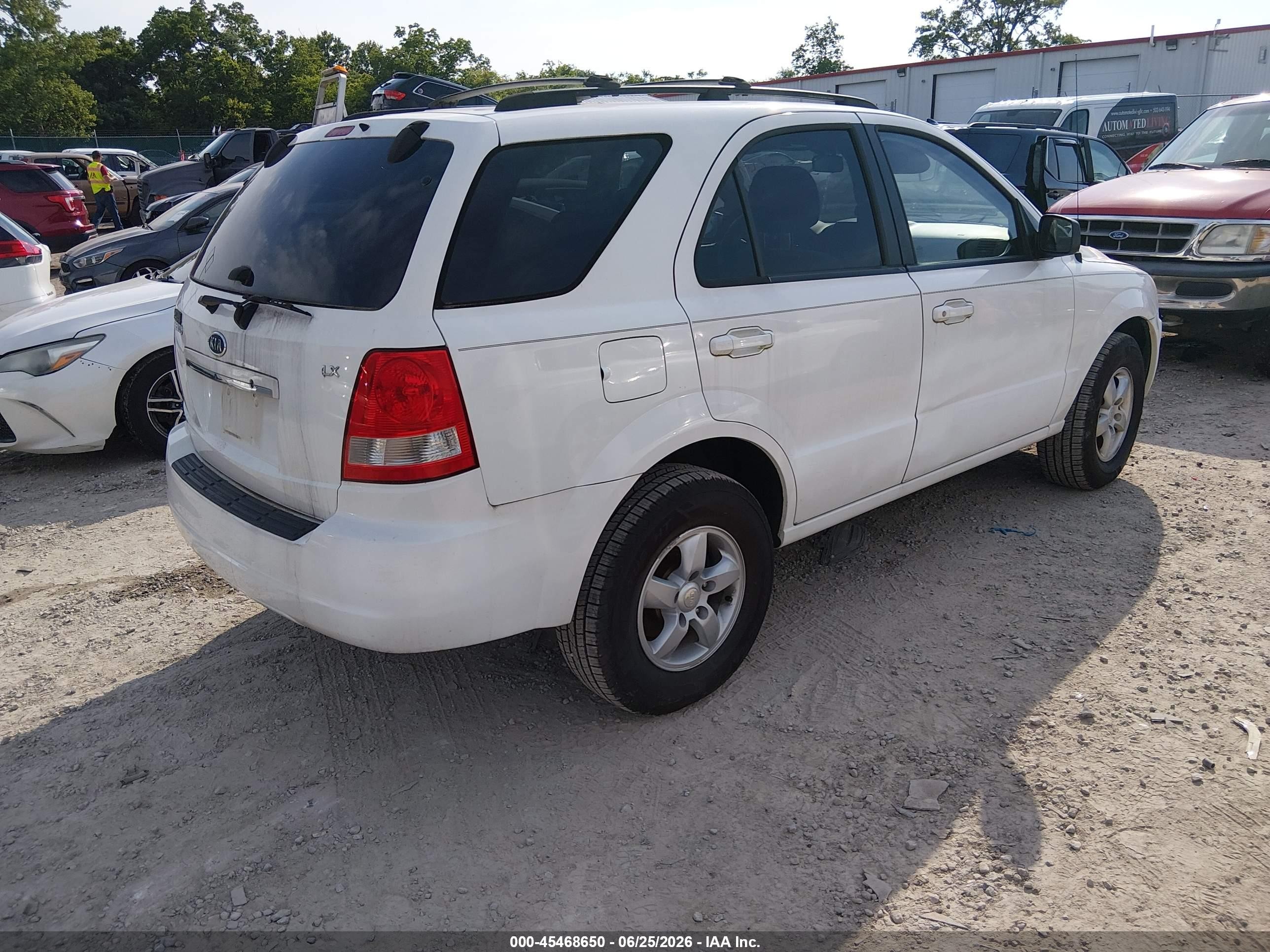 2006 Kia Sorento Ex/lx White vin: KNDJC733865655433