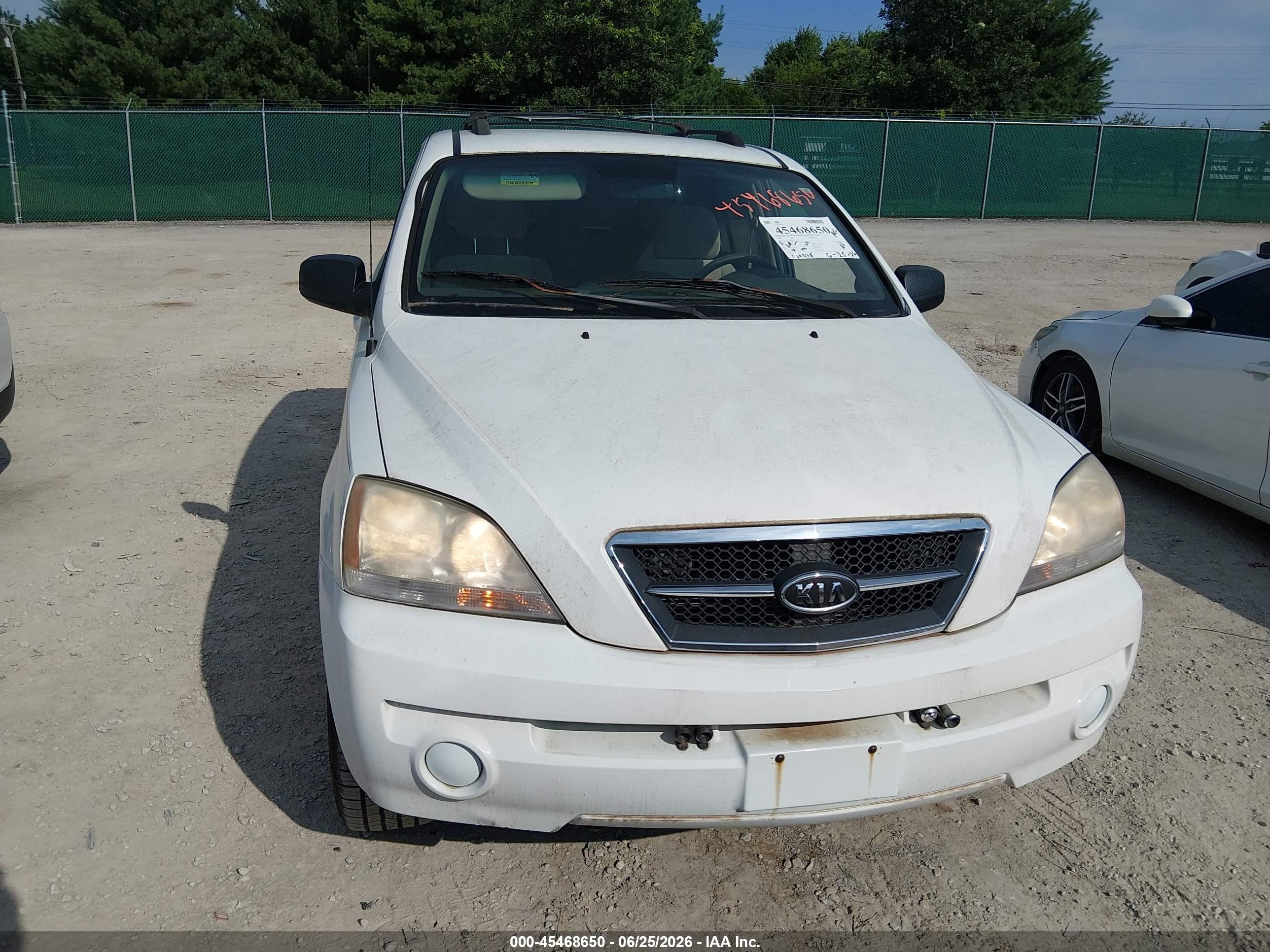 2006 Kia Sorento Ex/lx White vin: KNDJC733865655433