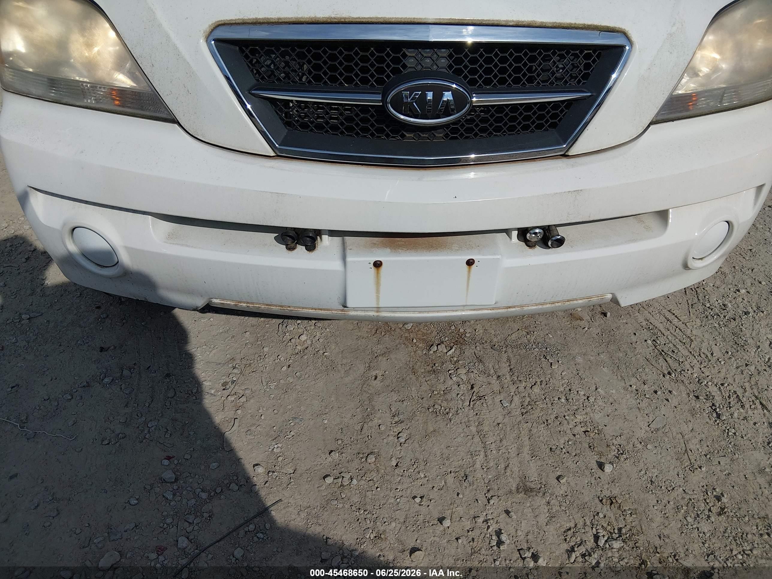 2006 Kia Sorento Ex/lx White vin: KNDJC733865655433