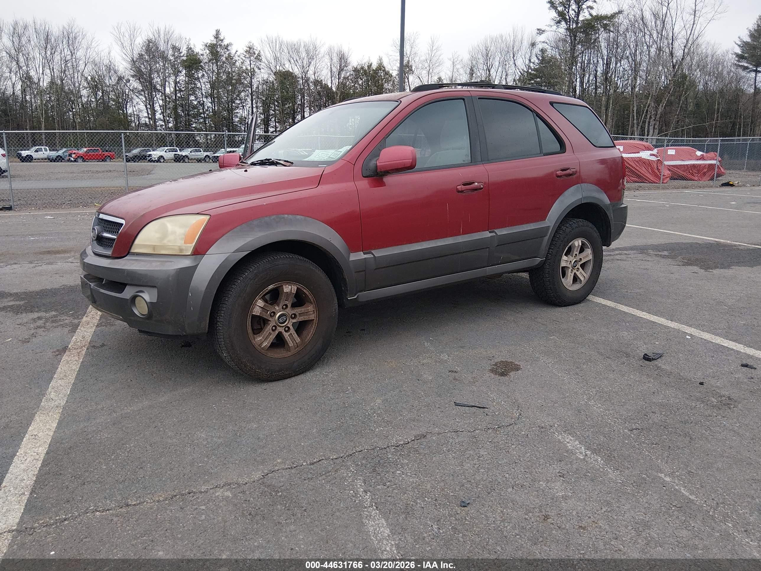 2004 Kia Sorento Ex/lx Red vin: KNDJC733945310053