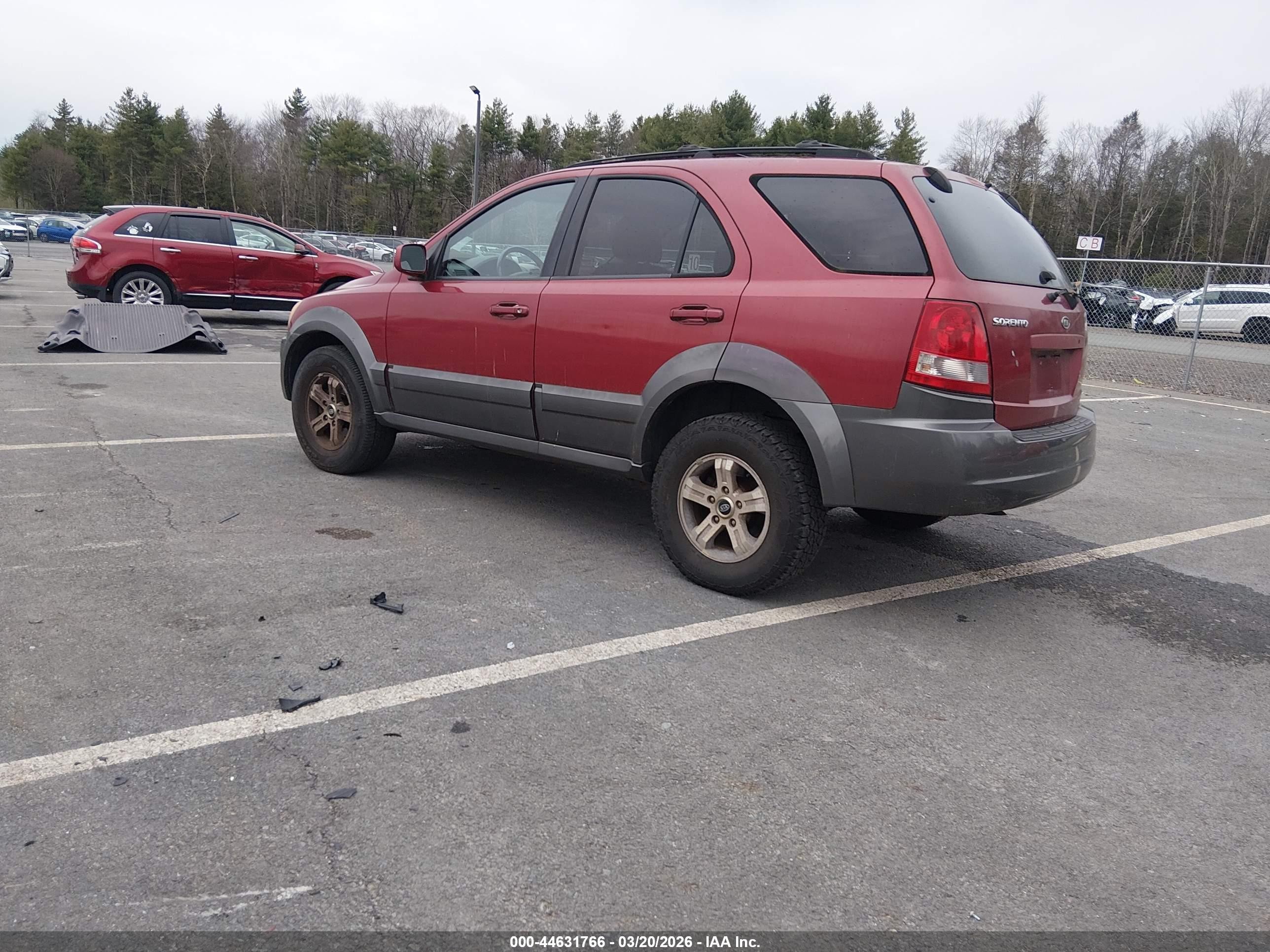 2004 Kia Sorento Ex/lx Red vin: KNDJC733945310053