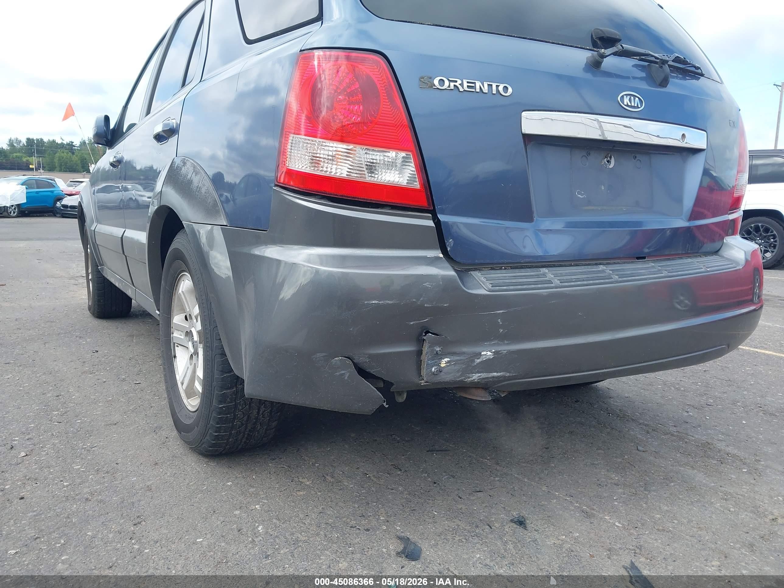 2004 Kia Sorento Ex/lx Blue vin: KNDJC733X45237954