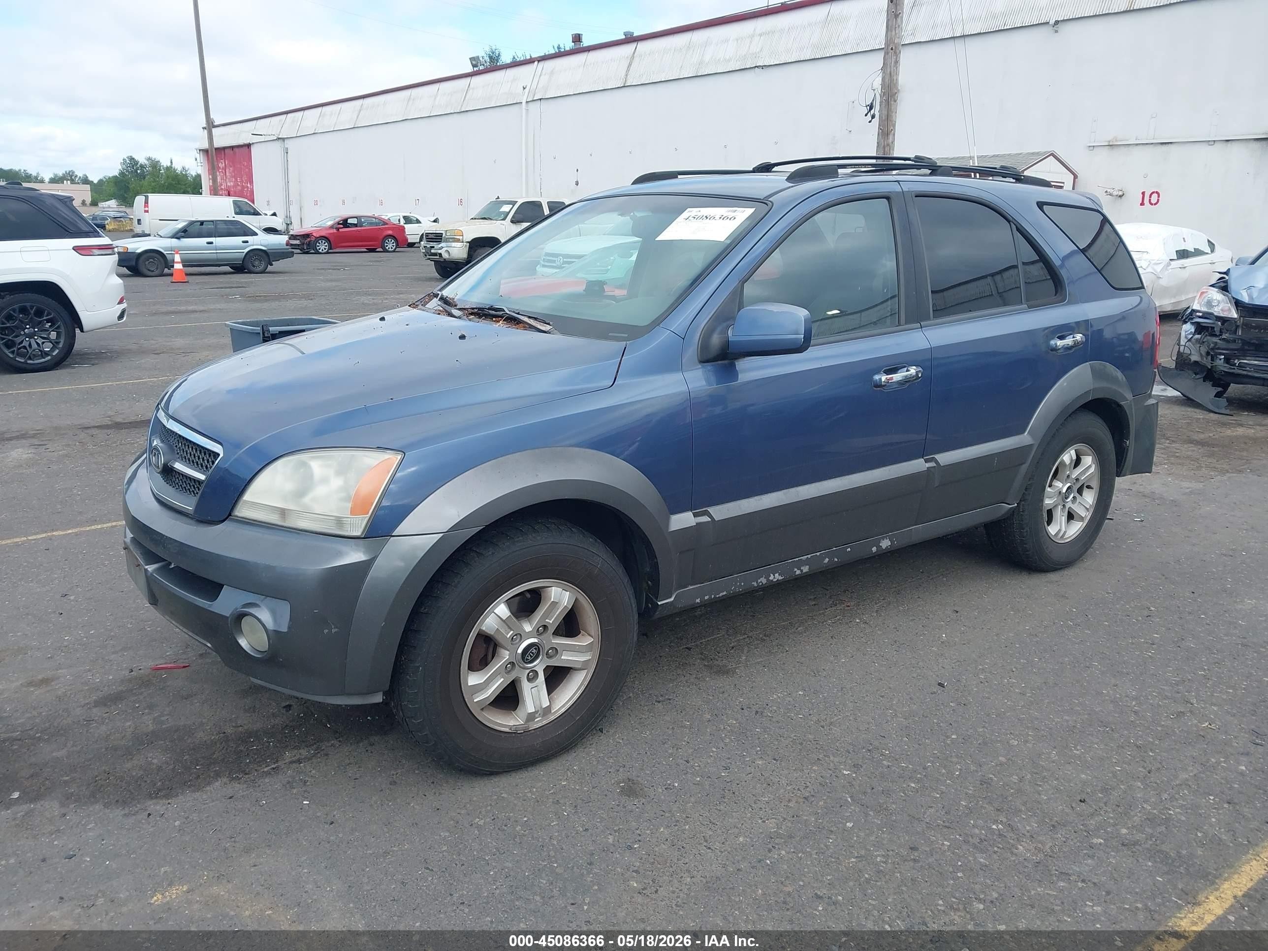 2004 Kia Sorento Ex/lx Blue vin: KNDJC733X45237954