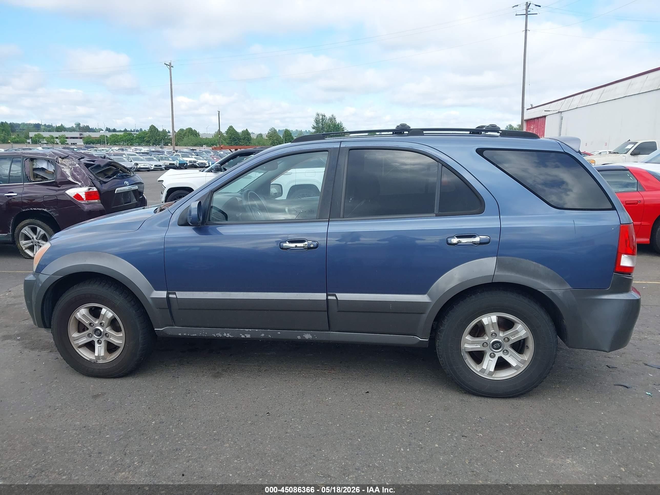 2004 Kia Sorento Ex/lx Blue vin: KNDJC733X45237954