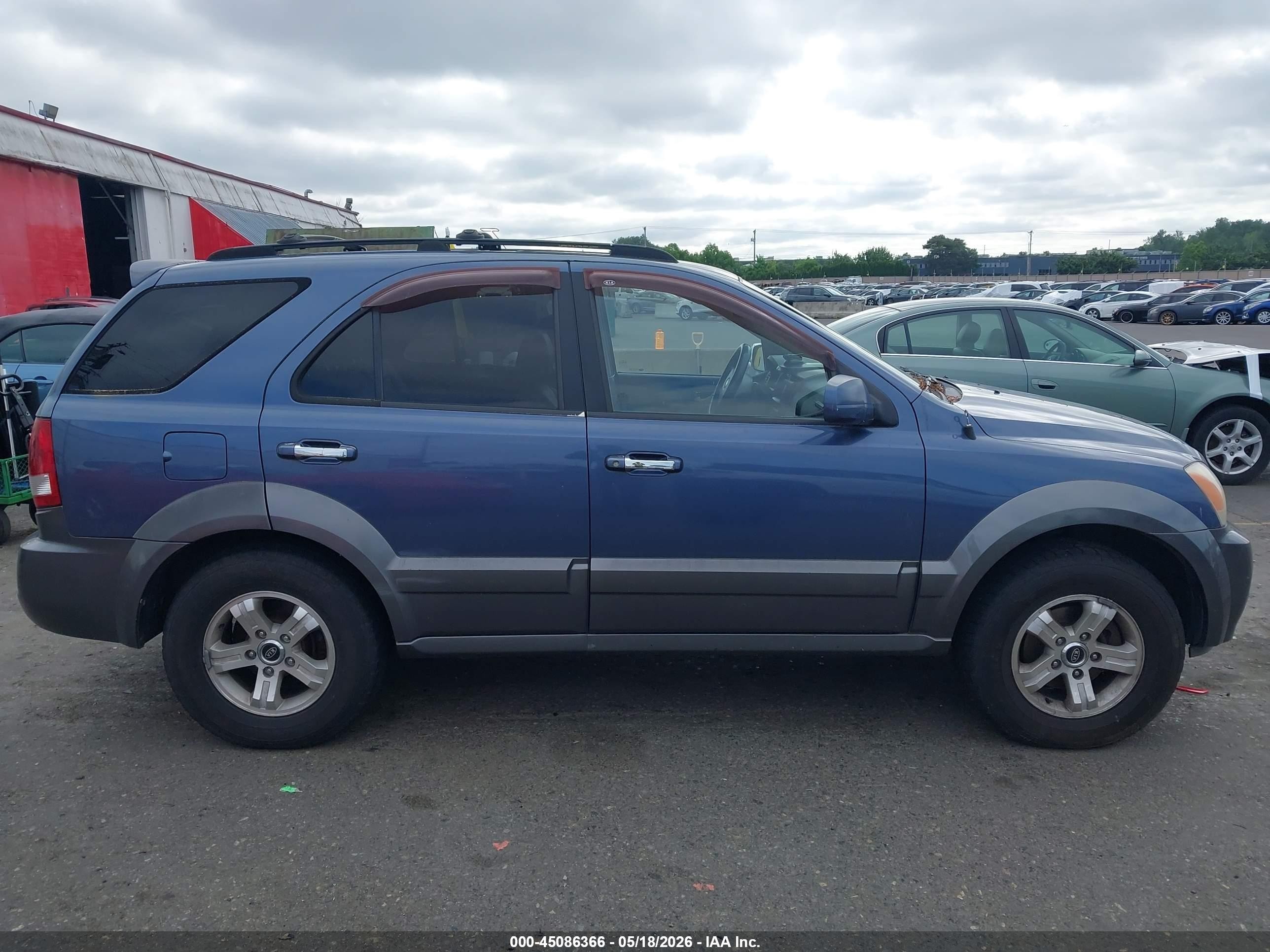 2004 Kia Sorento Ex/lx Blue vin: KNDJC733X45237954