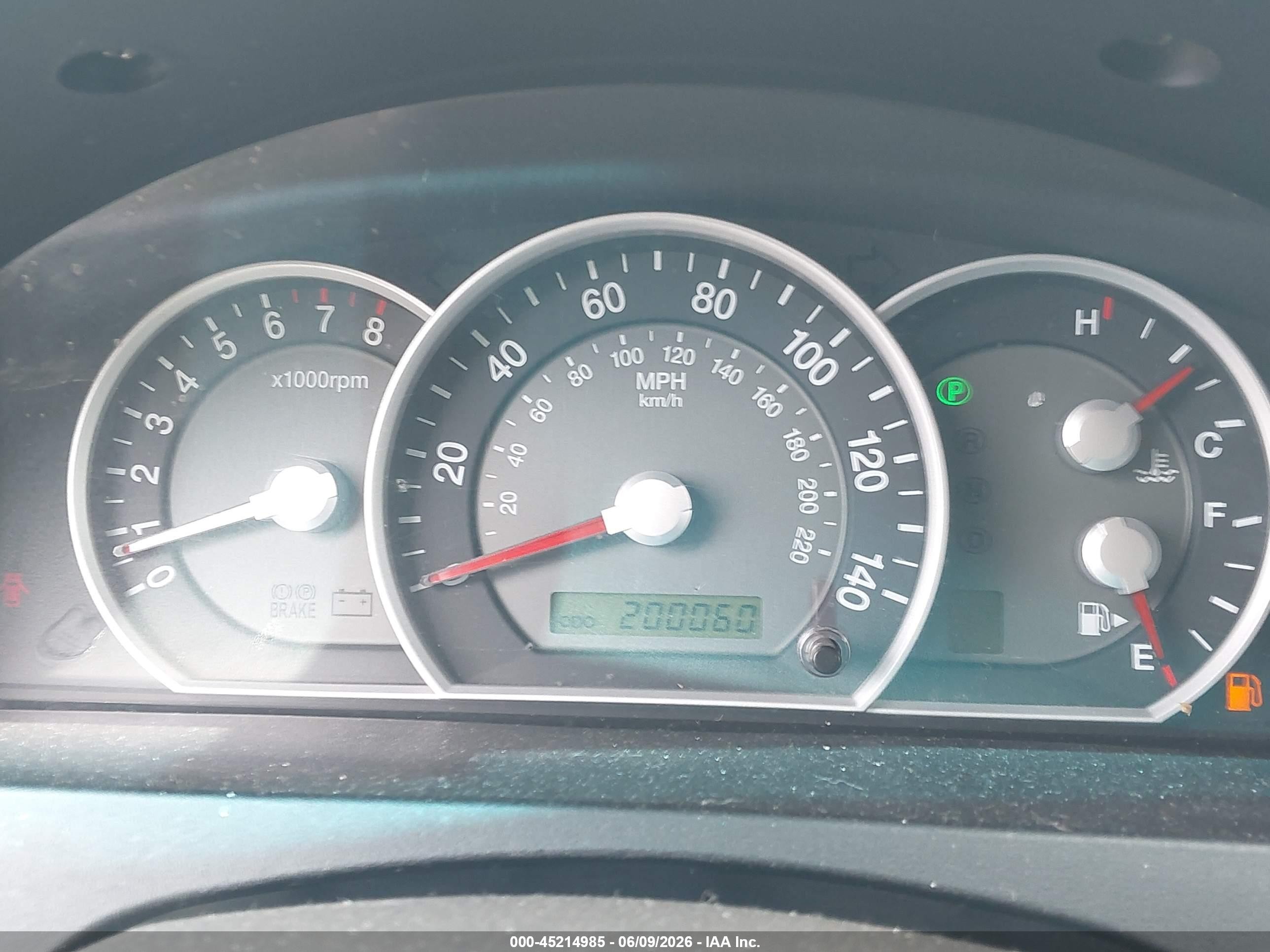 2008 Kia Sorento Lx Blue vin: KNDJC735085792063
