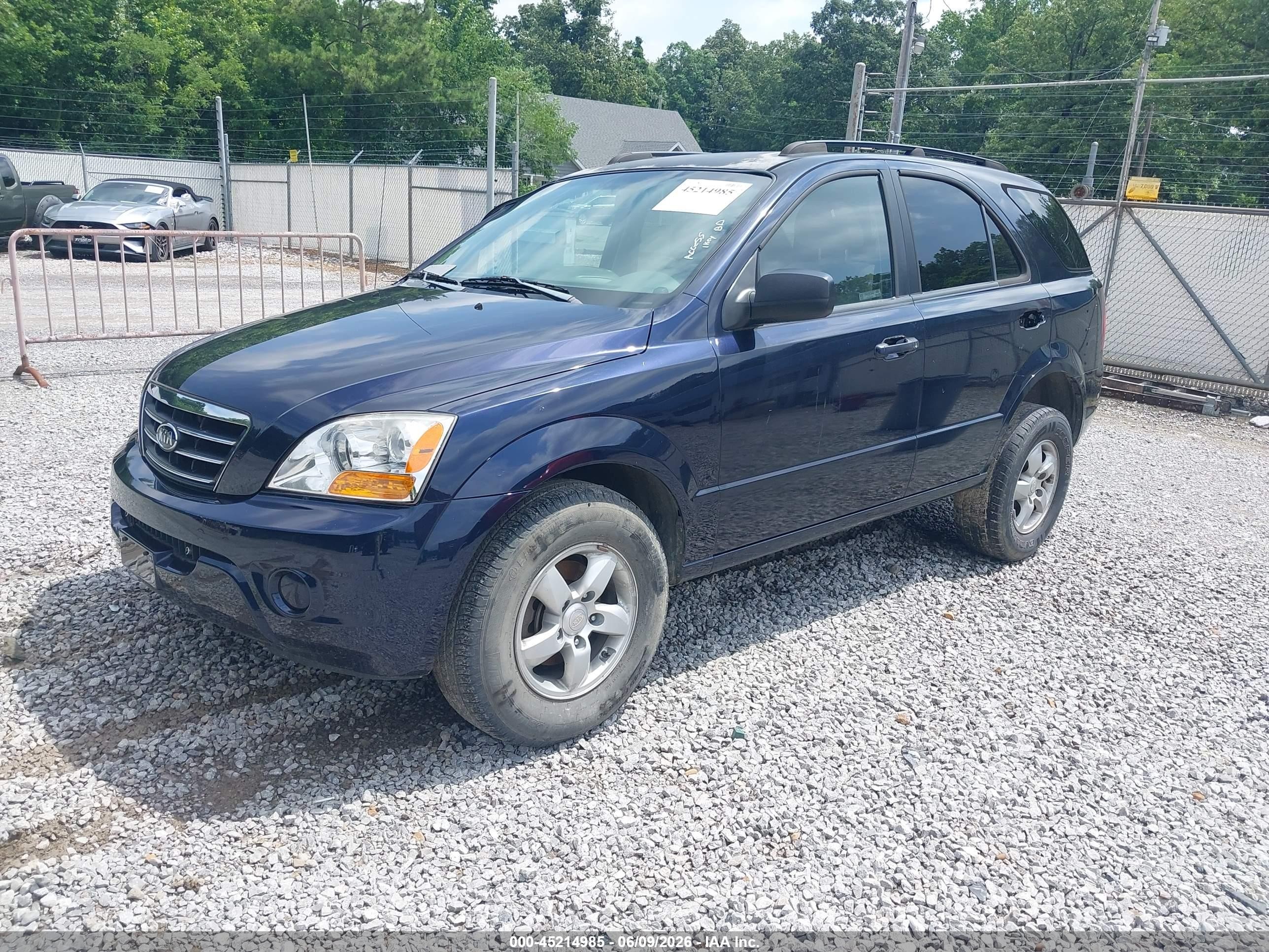 2008 Kia Sorento Lx Blue vin: KNDJC735085792063