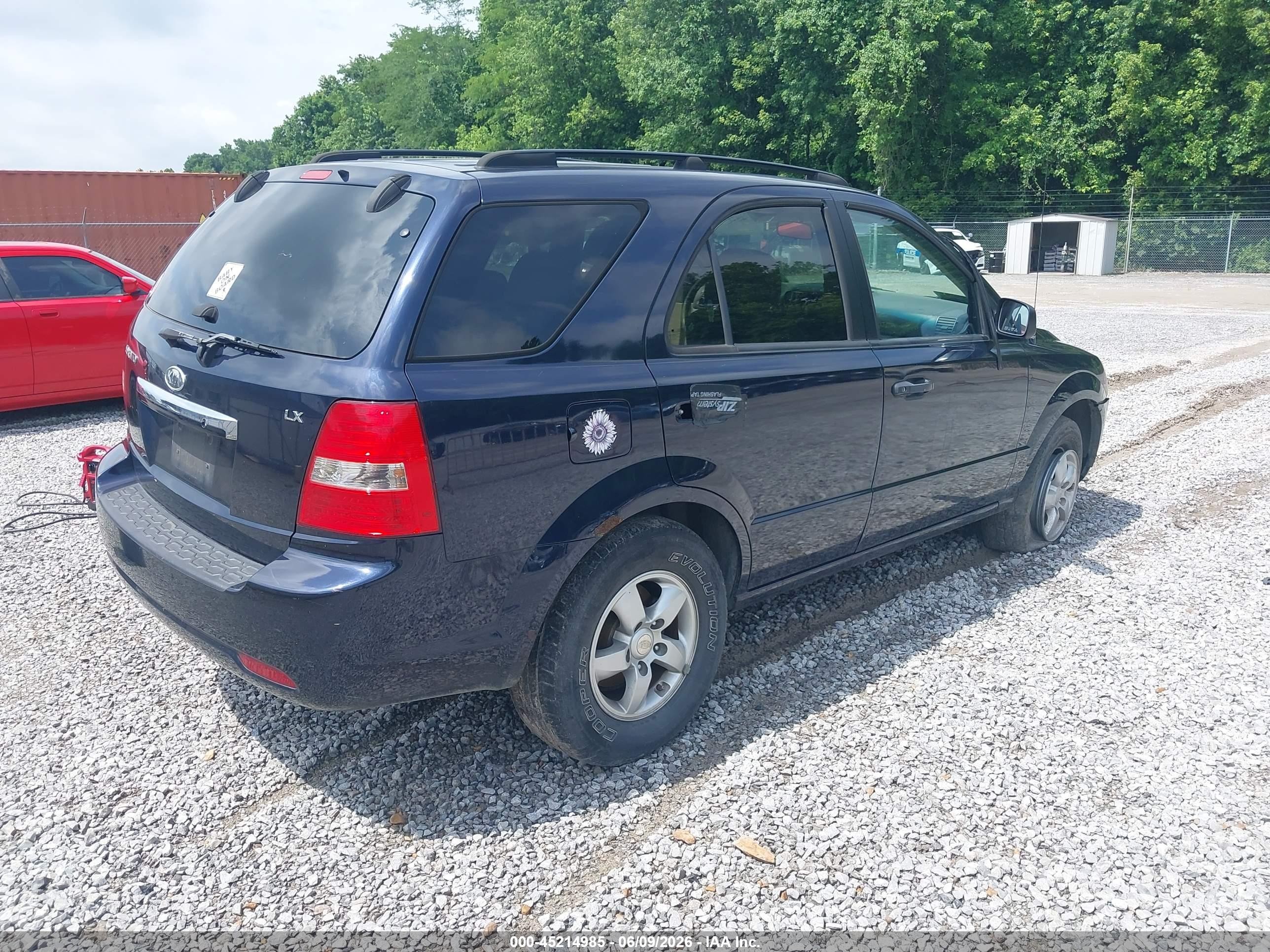2008 Kia Sorento Lx Blue vin: KNDJC735085792063