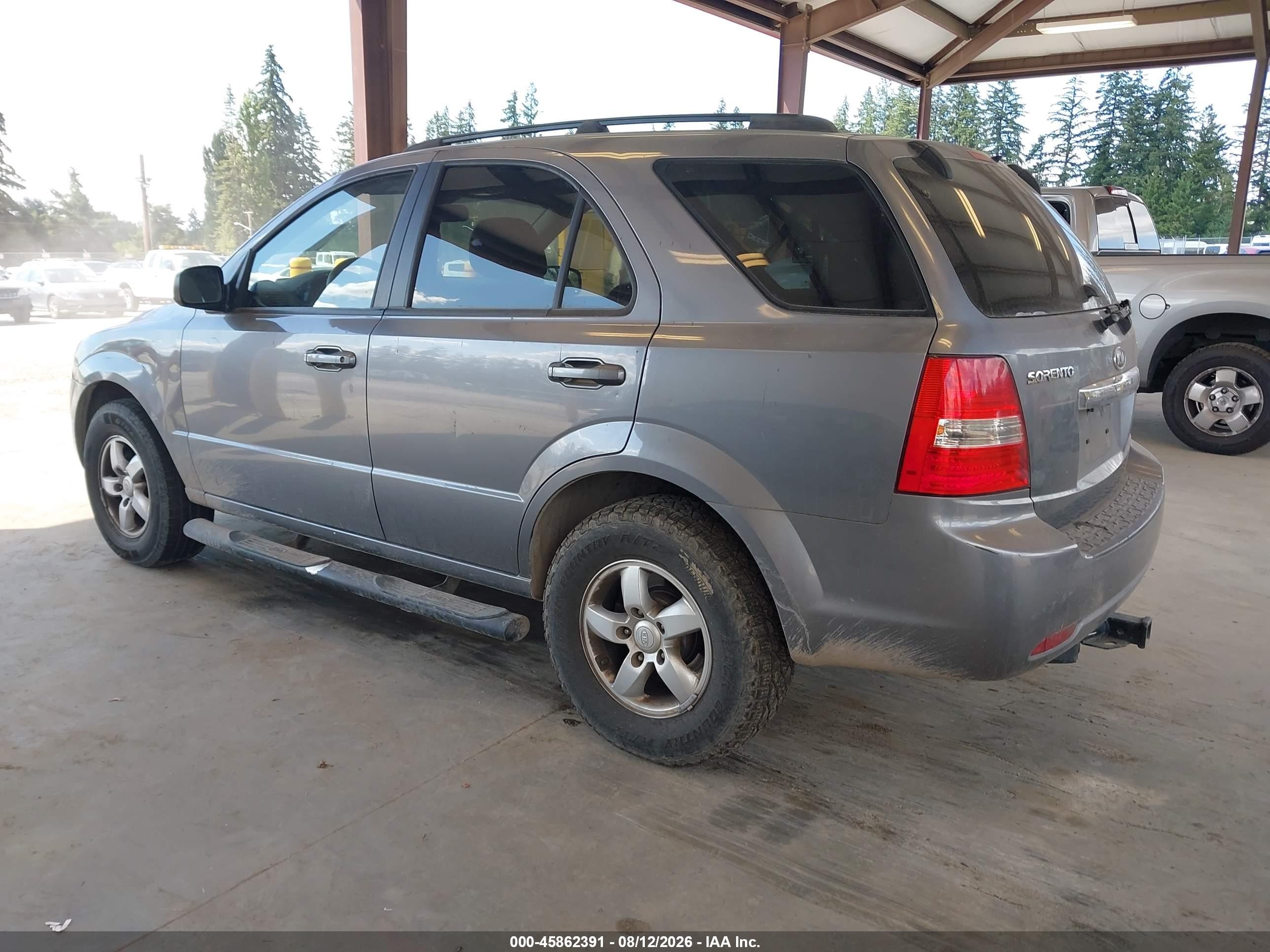 2008 Kia Sorento Lx Gray vin: KNDJC735085841066