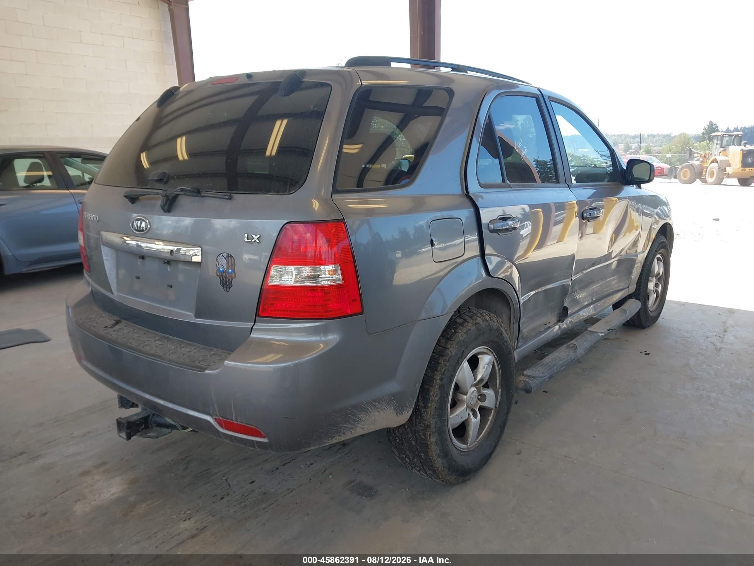 2008 Kia Sorento Lx Gray vin: KNDJC735085841066
