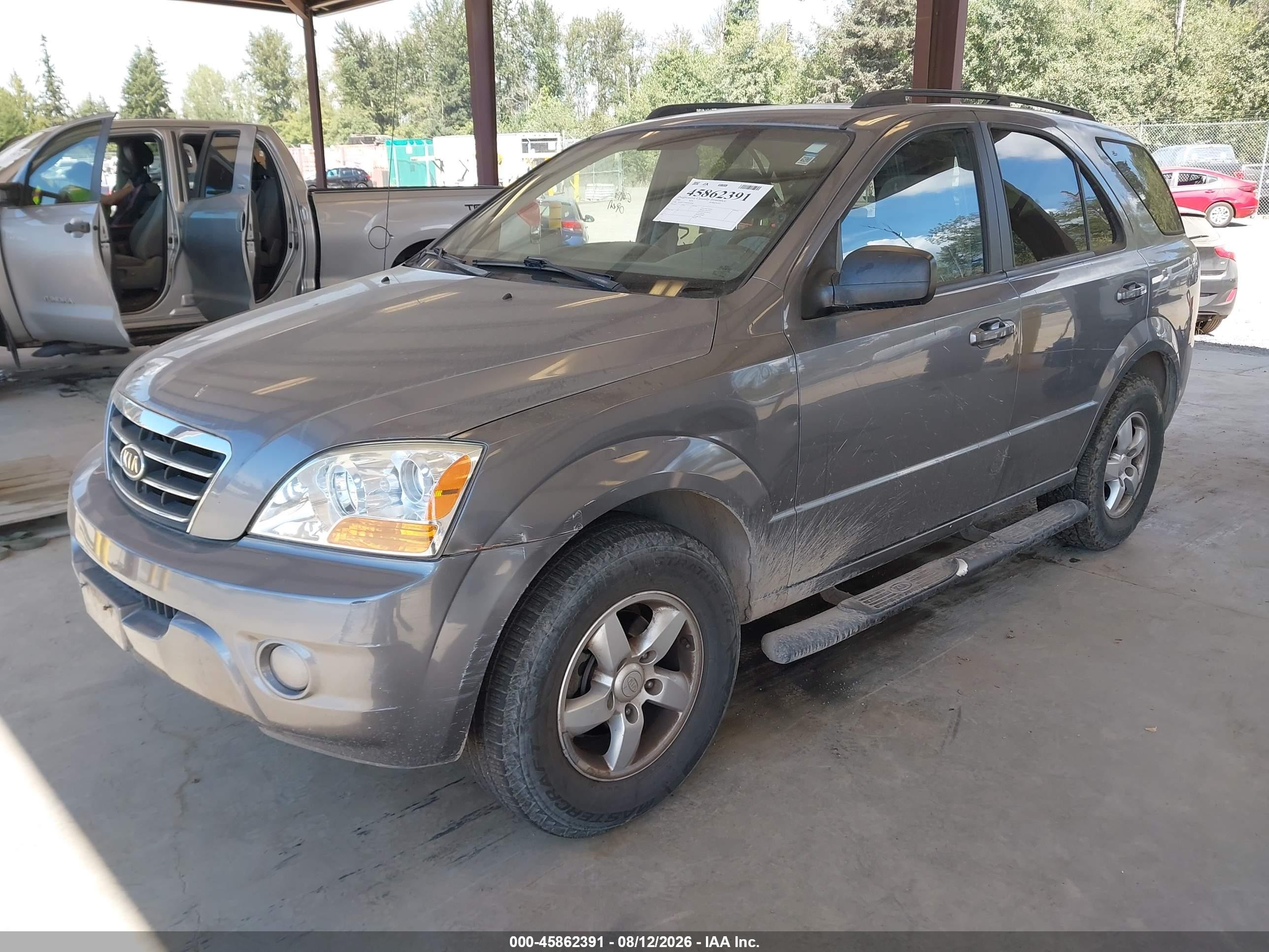 2008 Kia Sorento Lx Gray vin: KNDJC735085841066