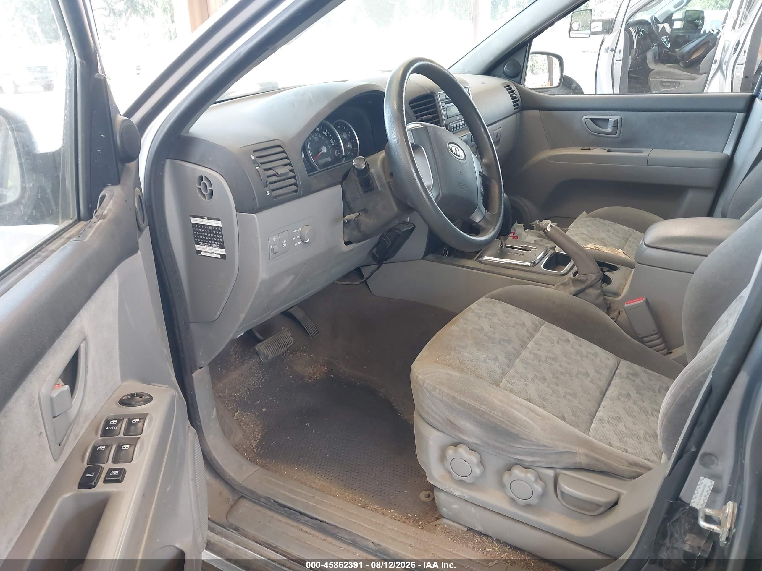2008 Kia Sorento Lx Gray vin: KNDJC735085841066