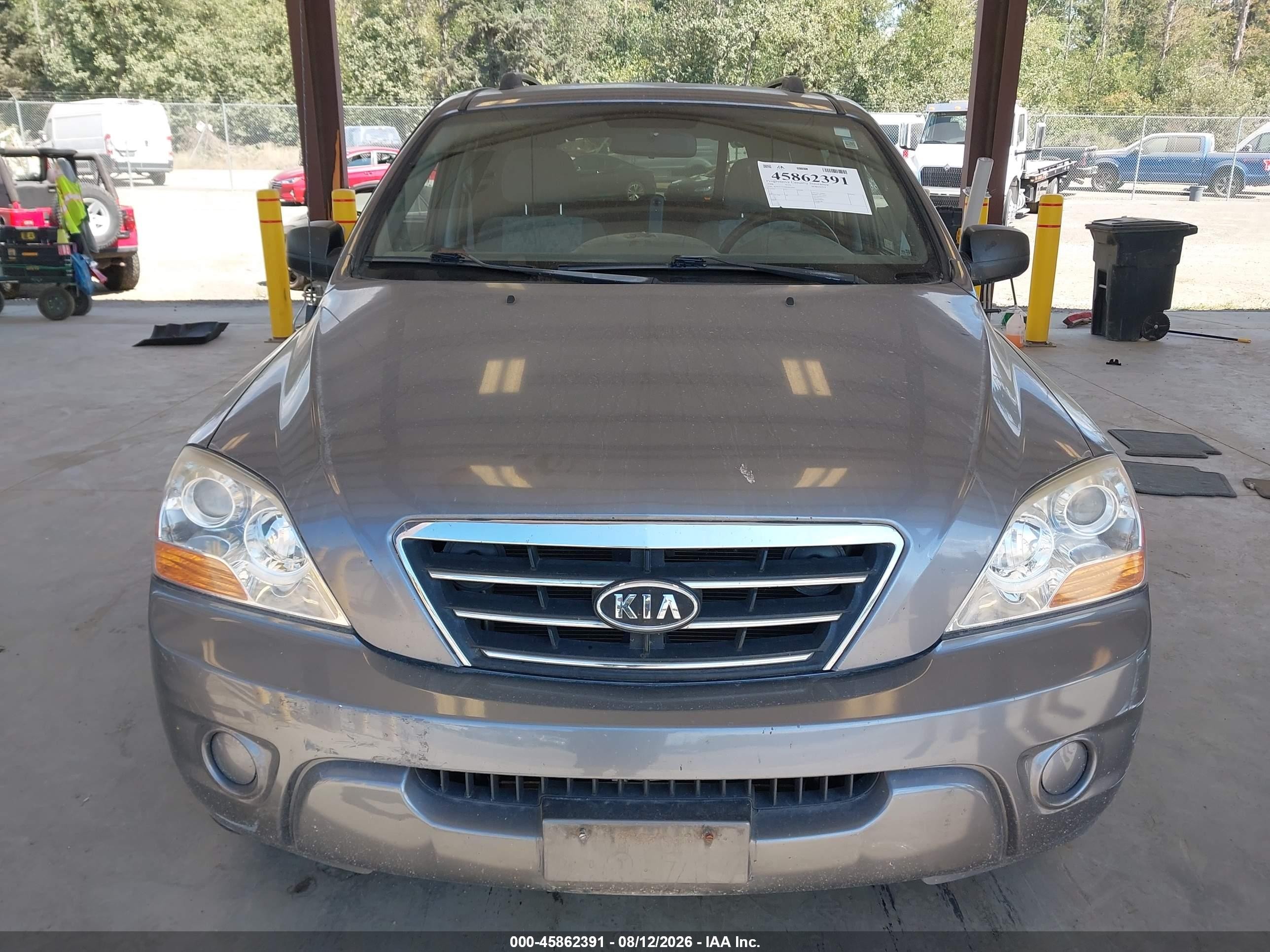 2008 Kia Sorento Lx Gray vin: KNDJC735085841066