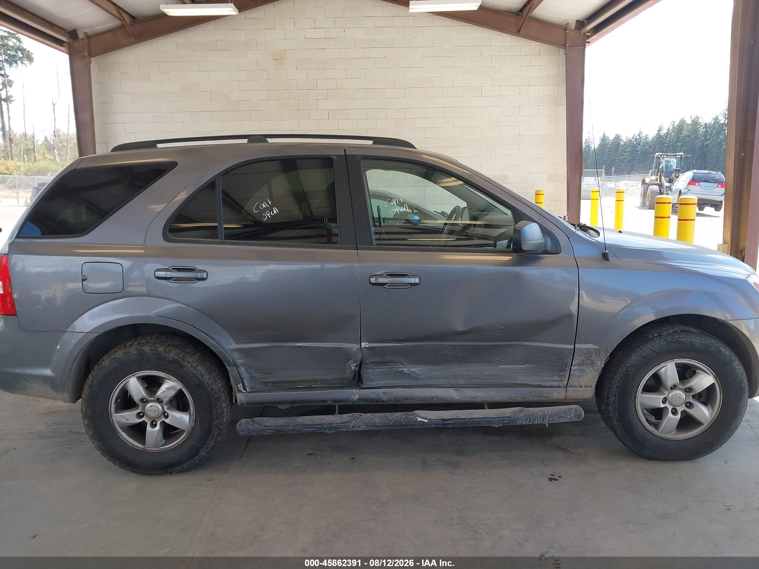 2008 Kia Sorento Lx Gray vin: KNDJC735085841066