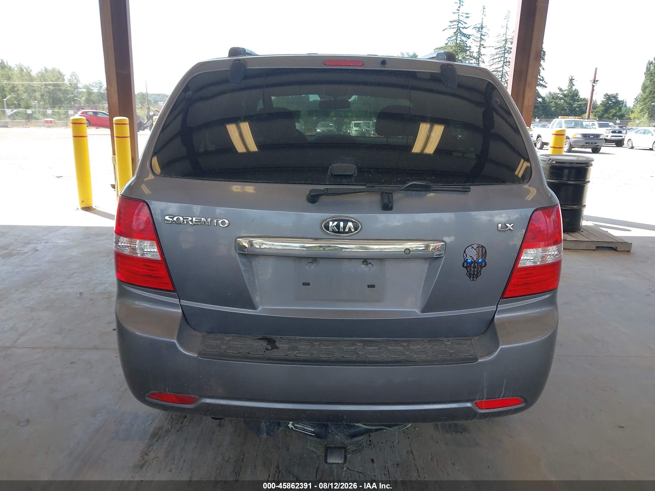2008 Kia Sorento Lx Gray vin: KNDJC735085841066
