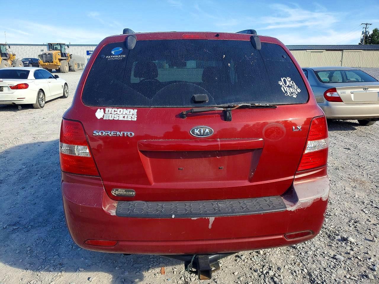 2009 Kia Sorento Lx Maroon vin: KNDJC735195869640