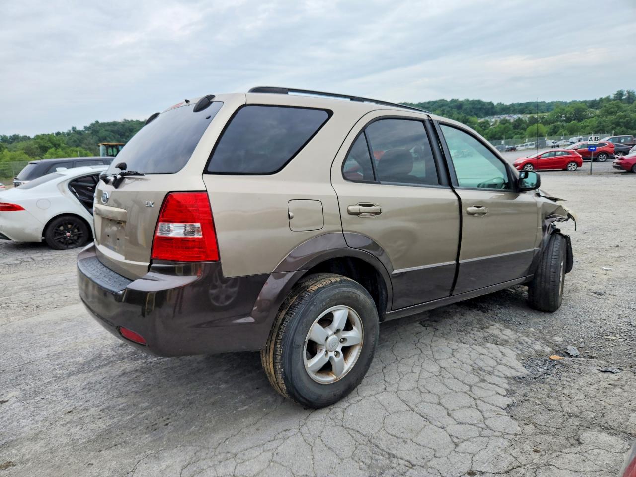 2009 Kia Sorento Lx Коричневый vin: KNDJC735195874188
