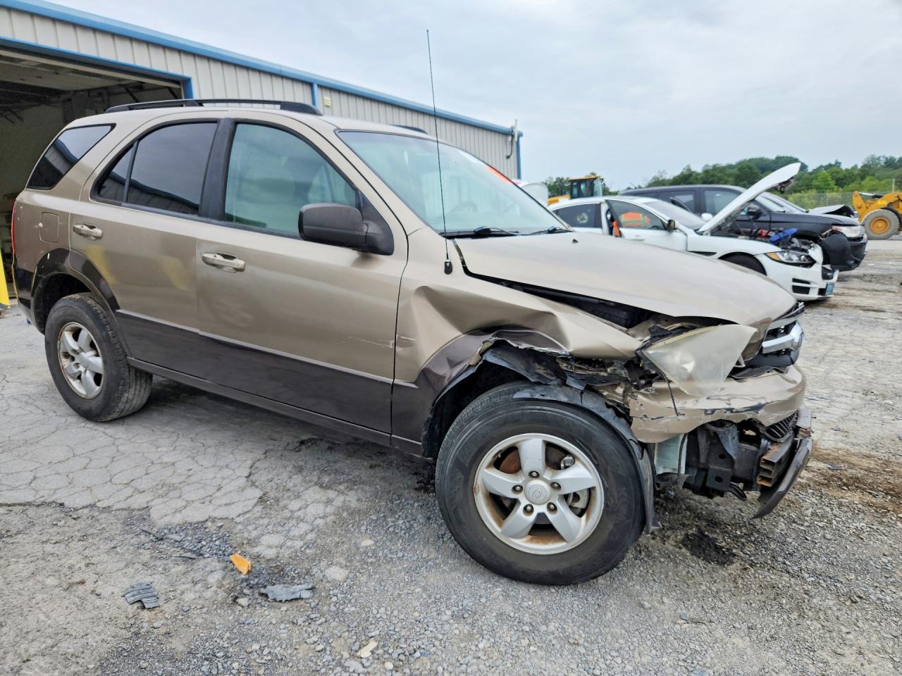 2009 Kia Sorento Lx Коричневый vin: KNDJC735195874188