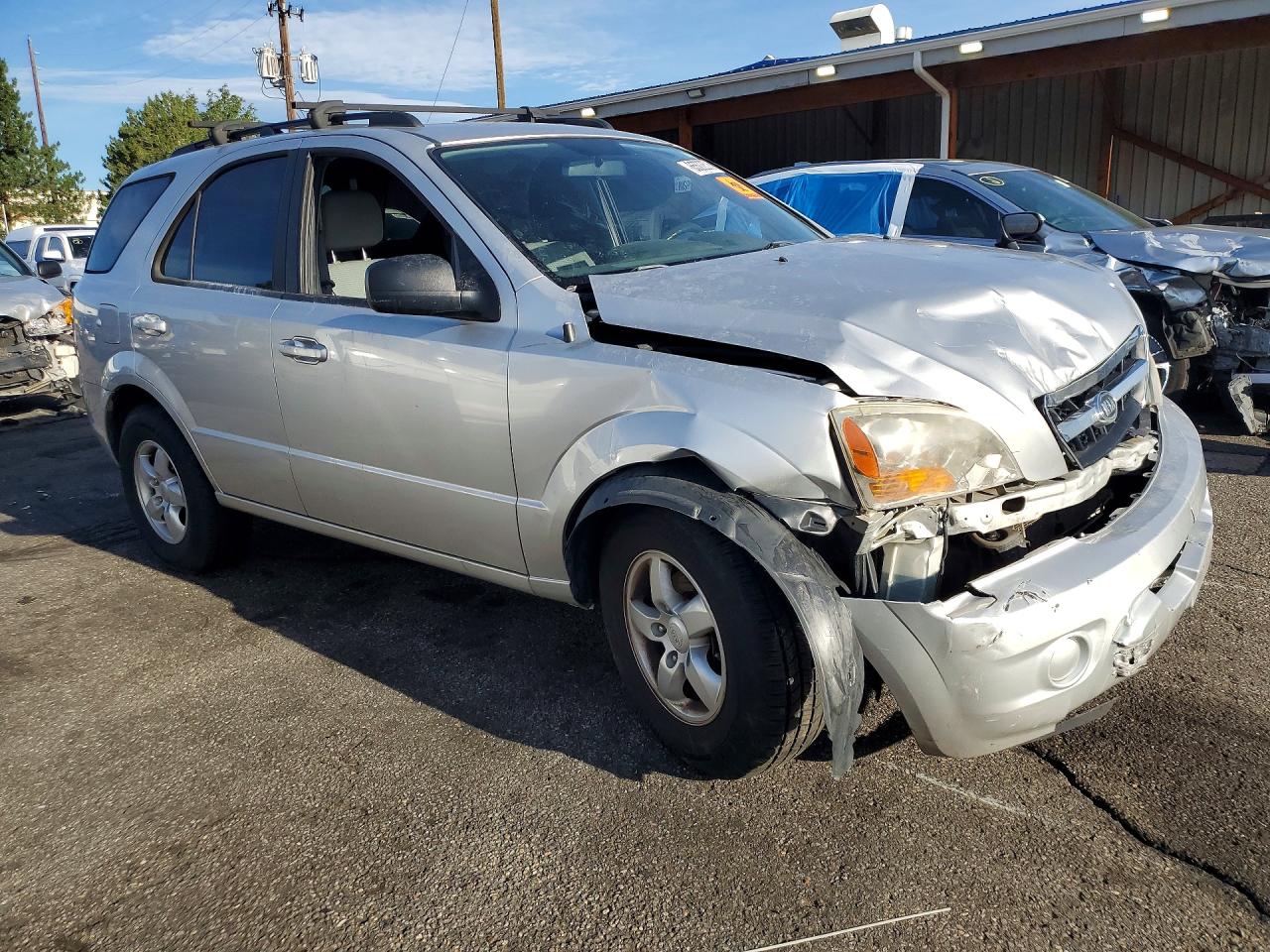 2009 Kia Sorento Lx Silver vin: KNDJC735395872913