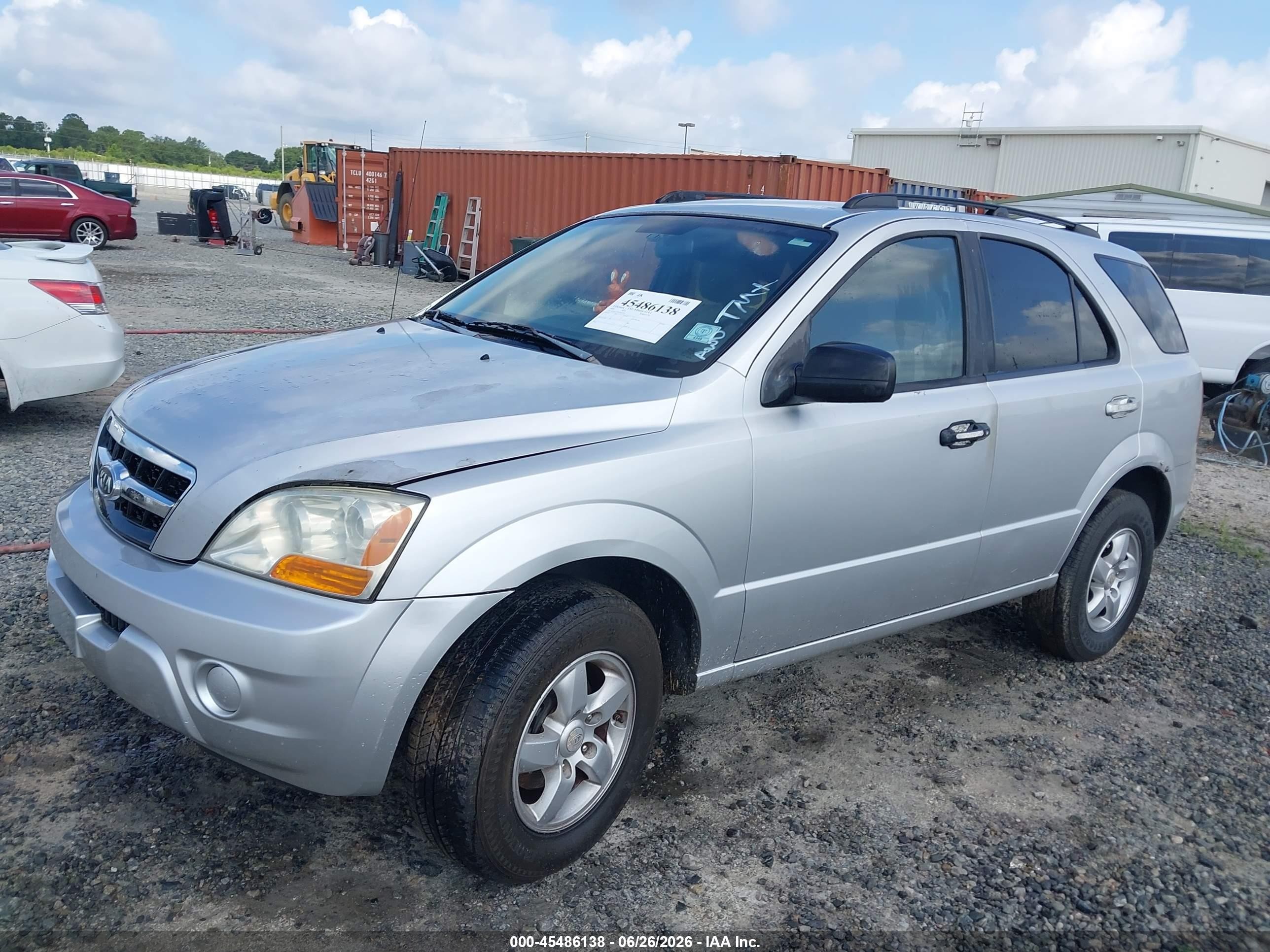 2009 Kia Sorento Lx Silver vin: KNDJC735595873545