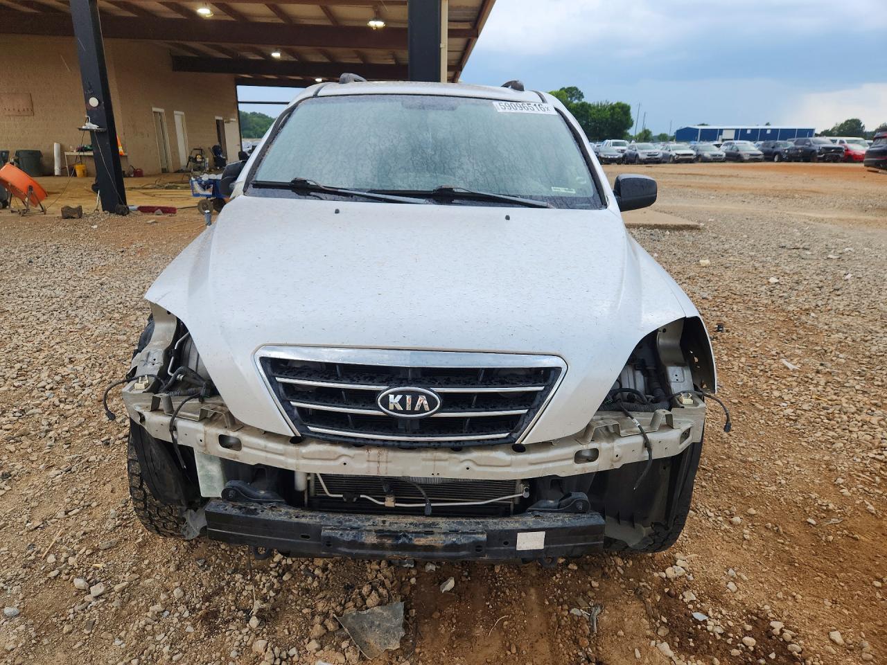 2008 Kia Sorento Lx Silver vin: KNDJC735685810307