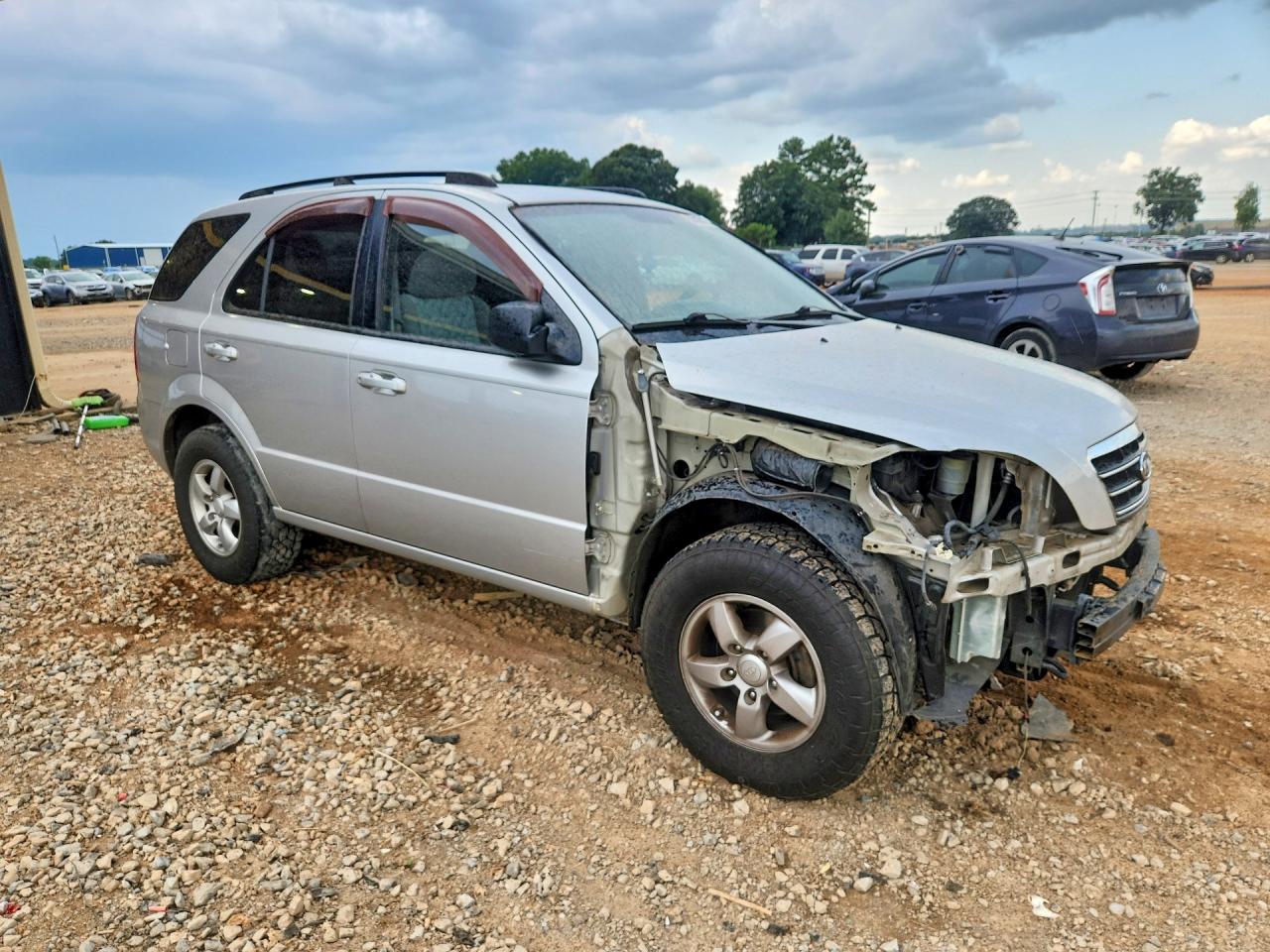 2008 Kia Sorento Lx Silver vin: KNDJC735685810307
