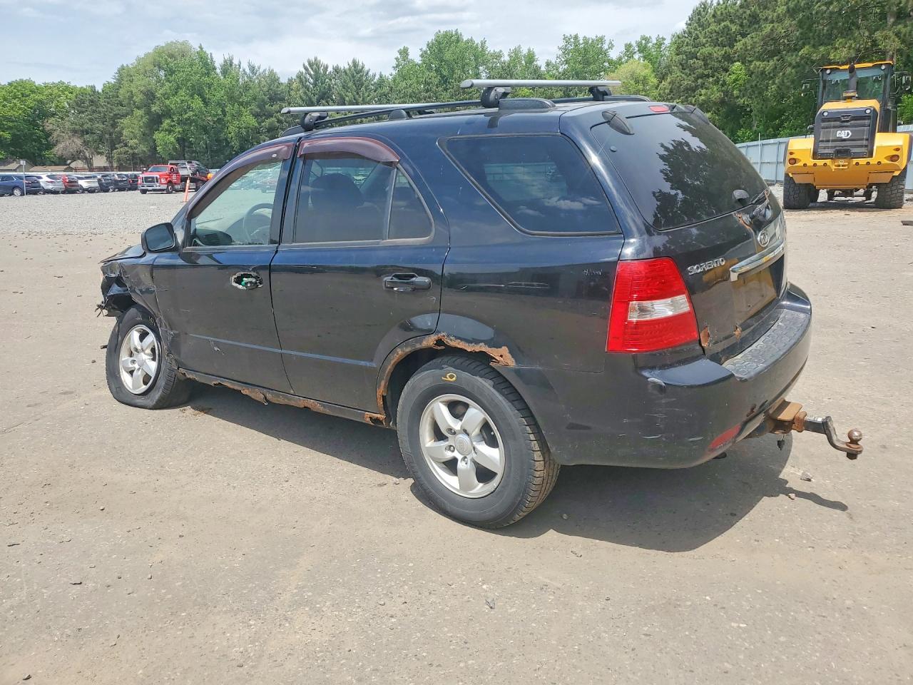 2008 Kia Sorento Lx Black vin: KNDJC735685842819