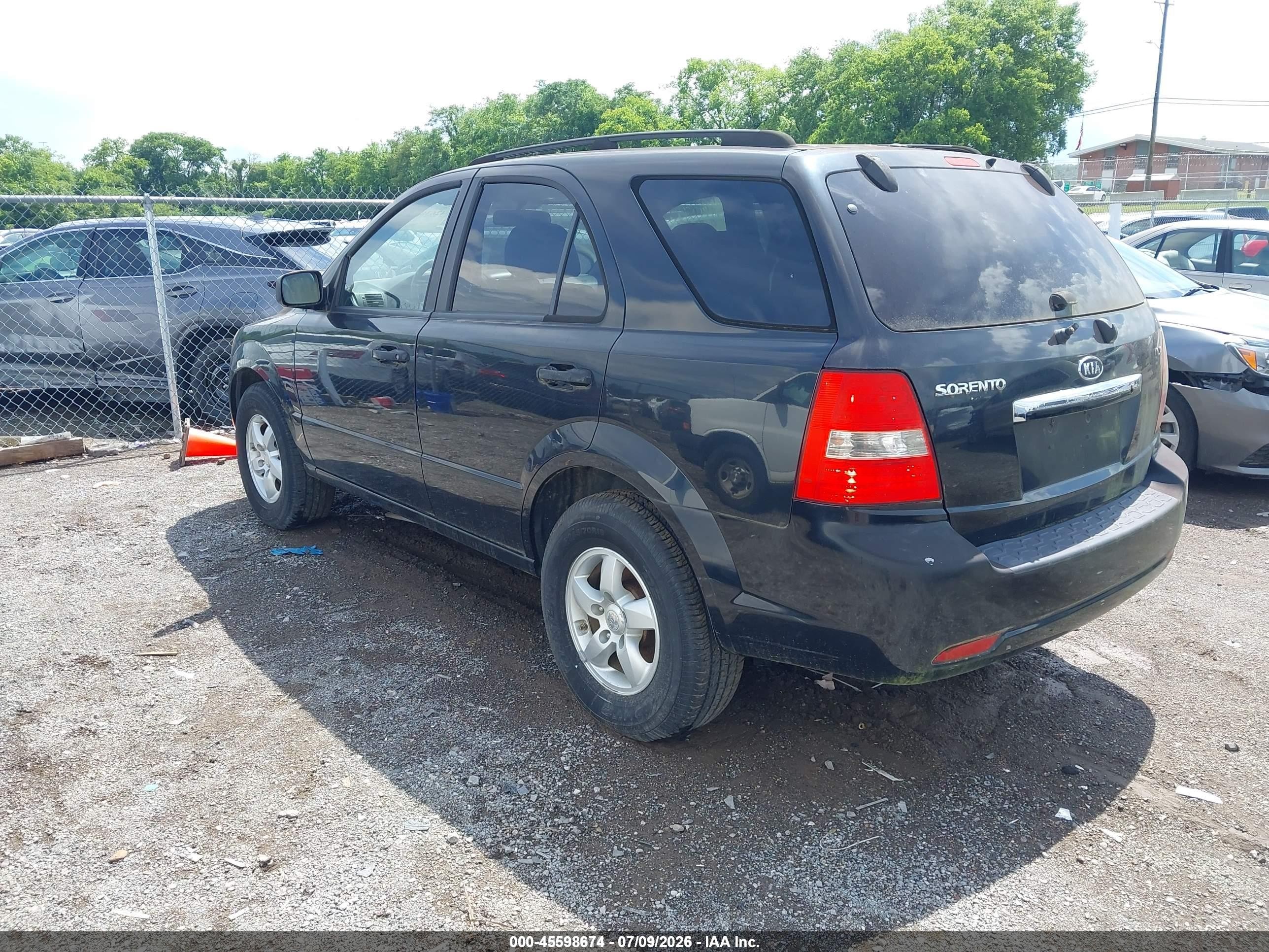 2008 Kia Sorento Lx Черный vin: KNDJC735785765135