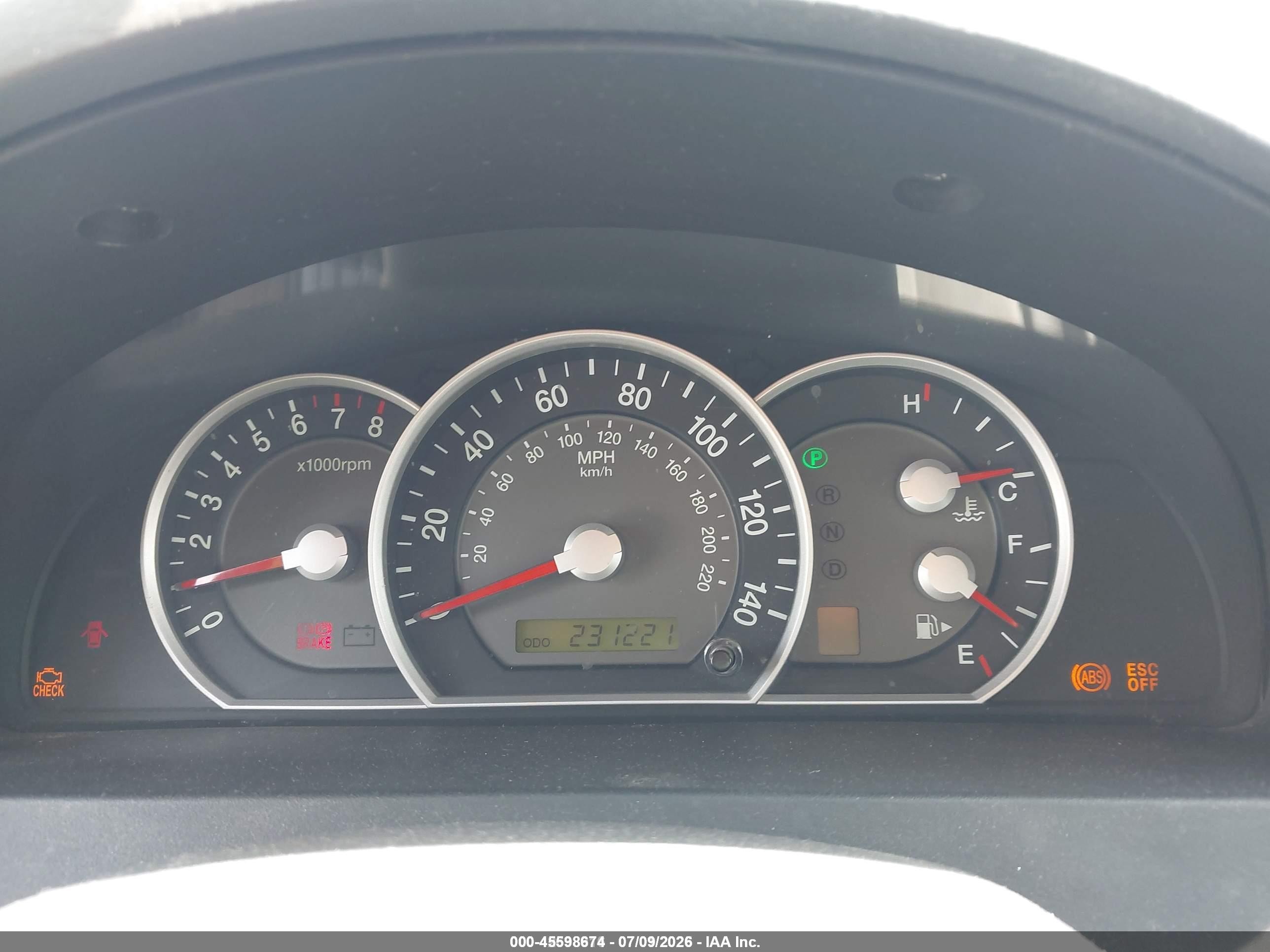 2008 Kia Sorento Lx Черный vin: KNDJC735785765135