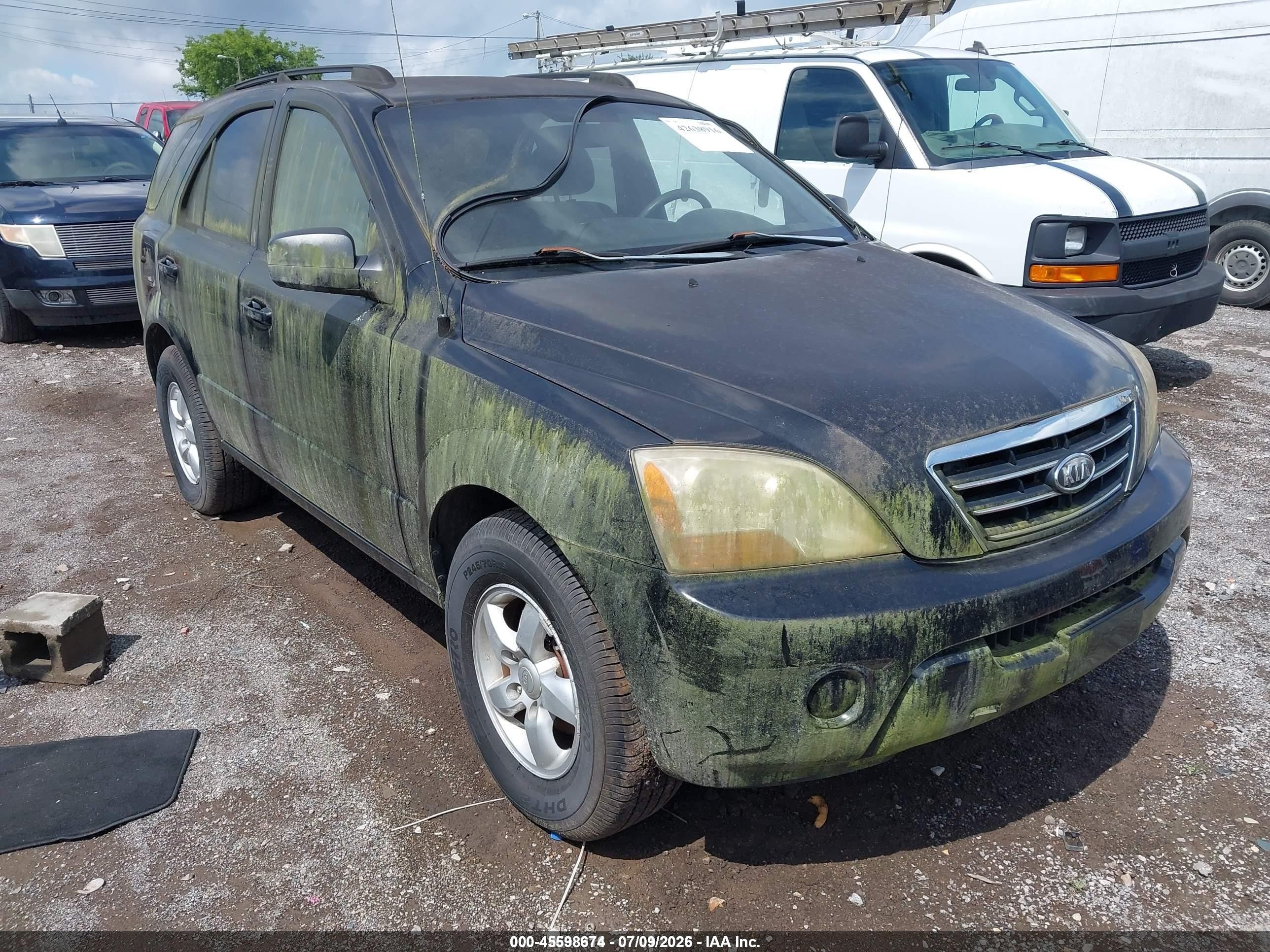 2008 Kia Sorento Lx Черный vin: KNDJC735785765135