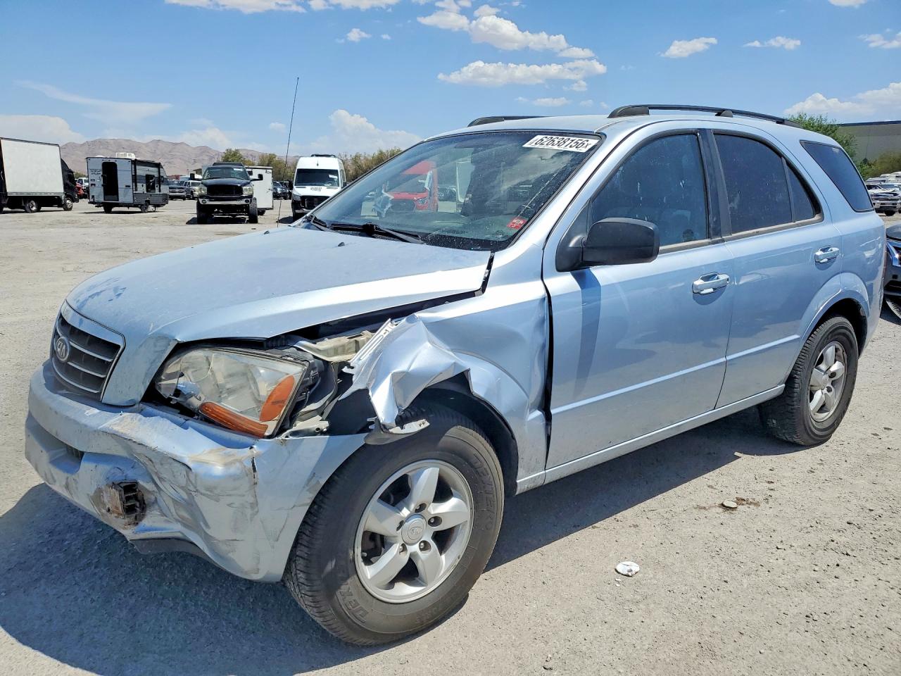 2008 Kia Sorento Lx Blue vin: KNDJC735785796367