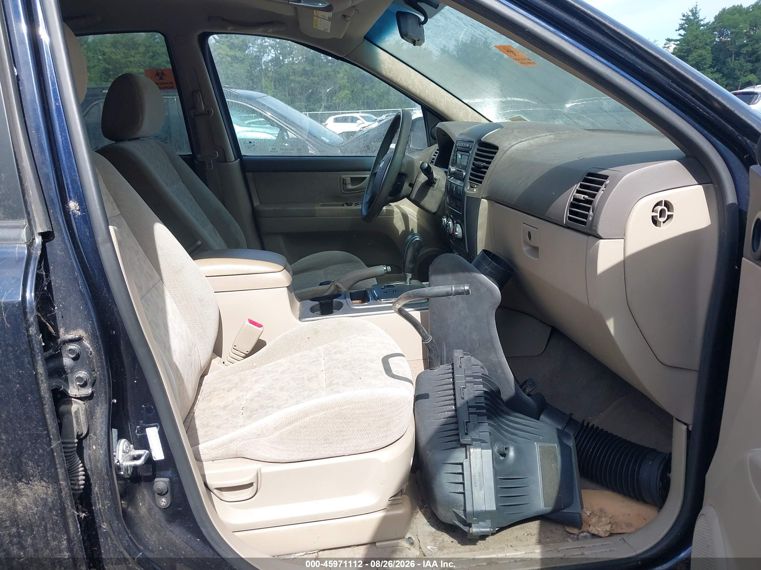 2008 Kia Sorento Lx Black vin: KNDJC735785802474