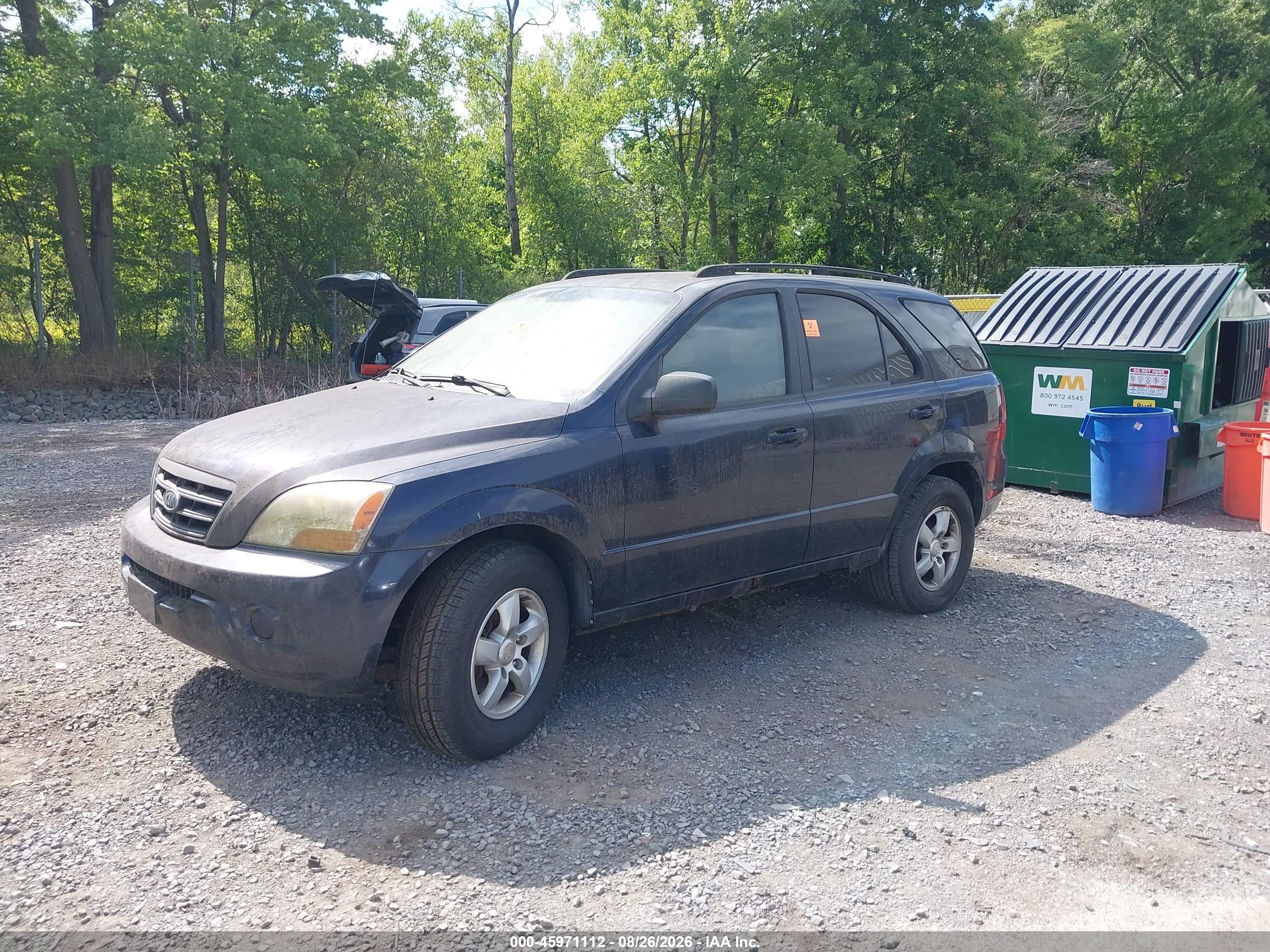 2008 Kia Sorento Lx Black vin: KNDJC735785802474