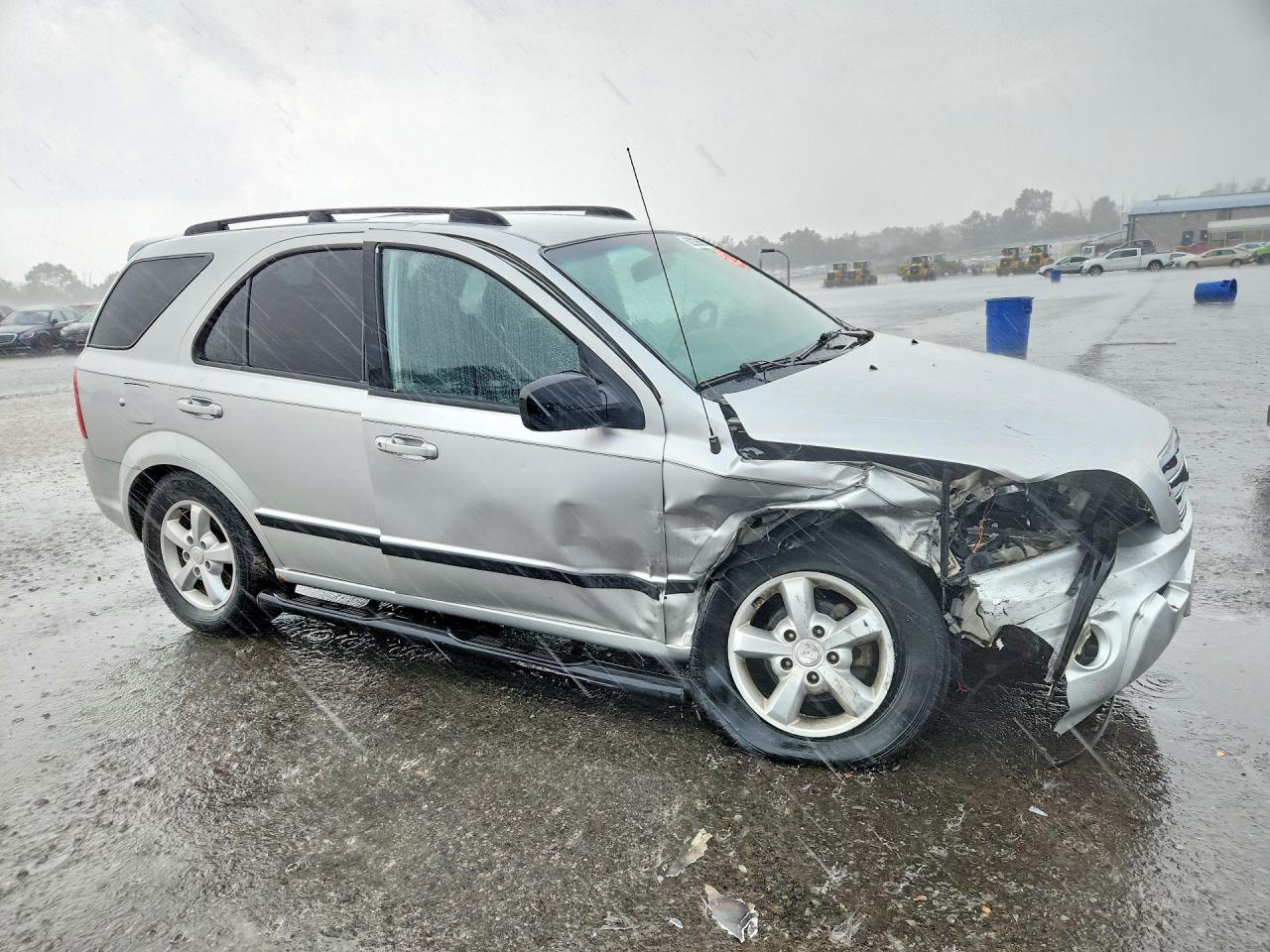 2008 Kia Sorento Lx Silver vin: KNDJC735785846166