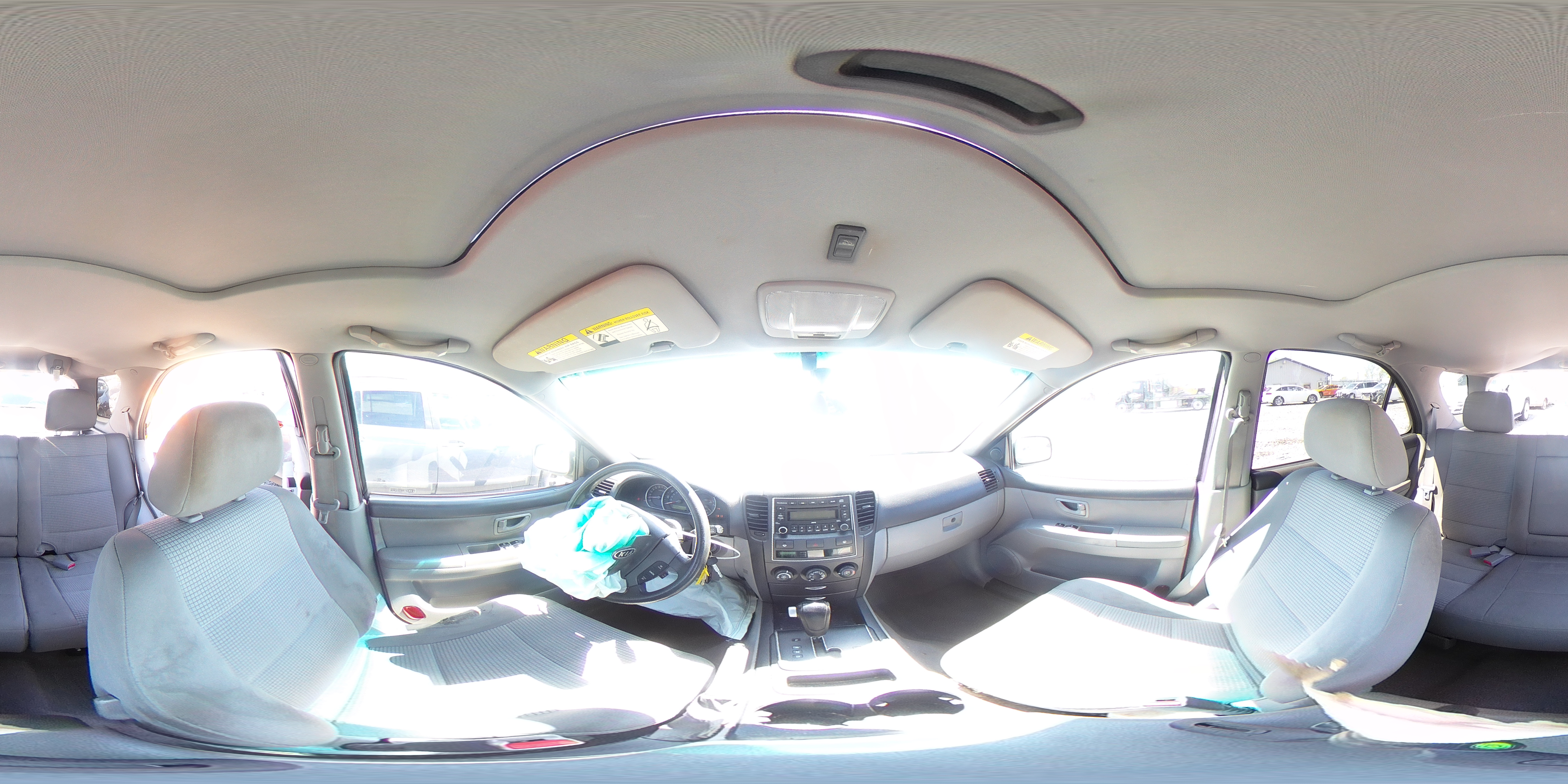 2009 Kia Sorento Lx White vin: KNDJC735795868279