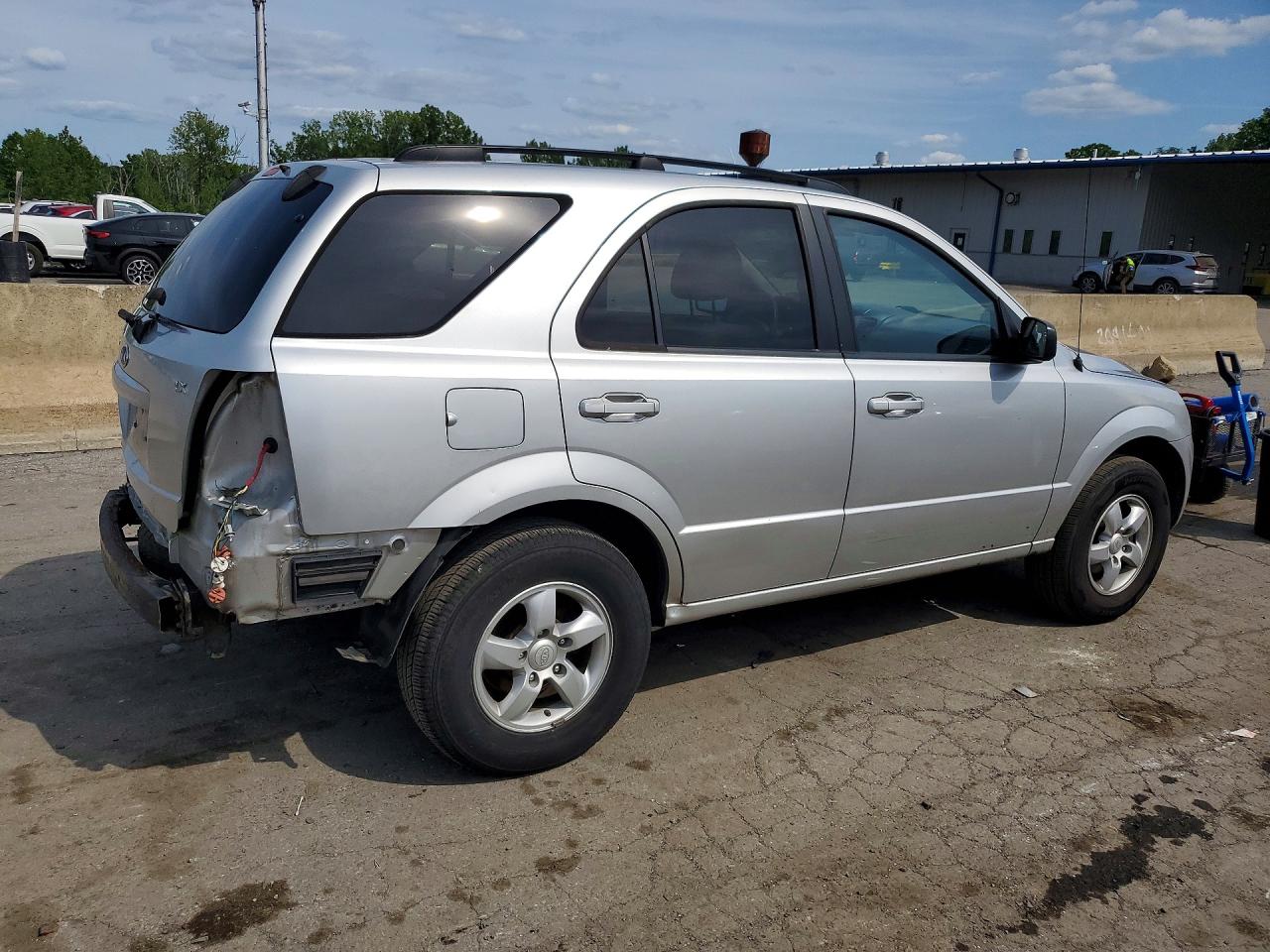 2009 Kia Sorento Lx Silver vin: KNDJC735795872834