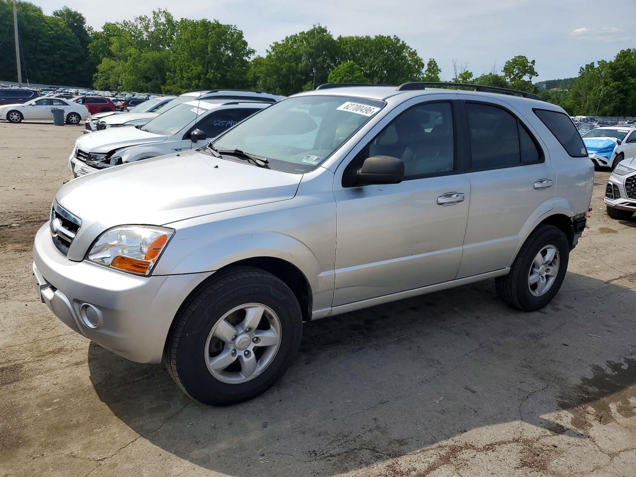 2009 Kia Sorento Lx Silver vin: KNDJC735795872834