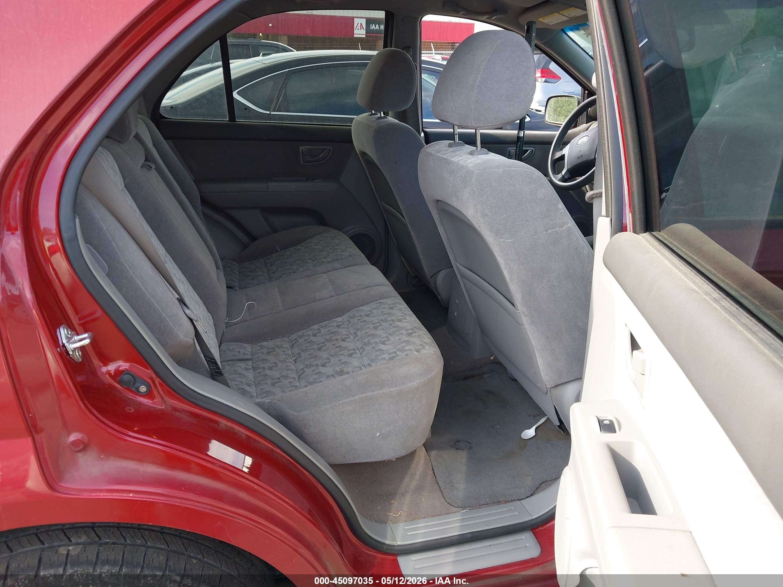 2008 Kia Sorento Lx Burgundy vin: KNDJC735885830302
