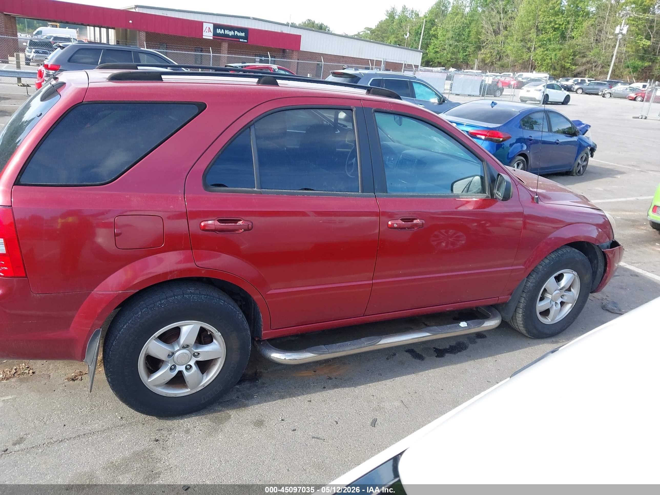 2008 Kia Sorento Lx Burgundy vin: KNDJC735885830302
