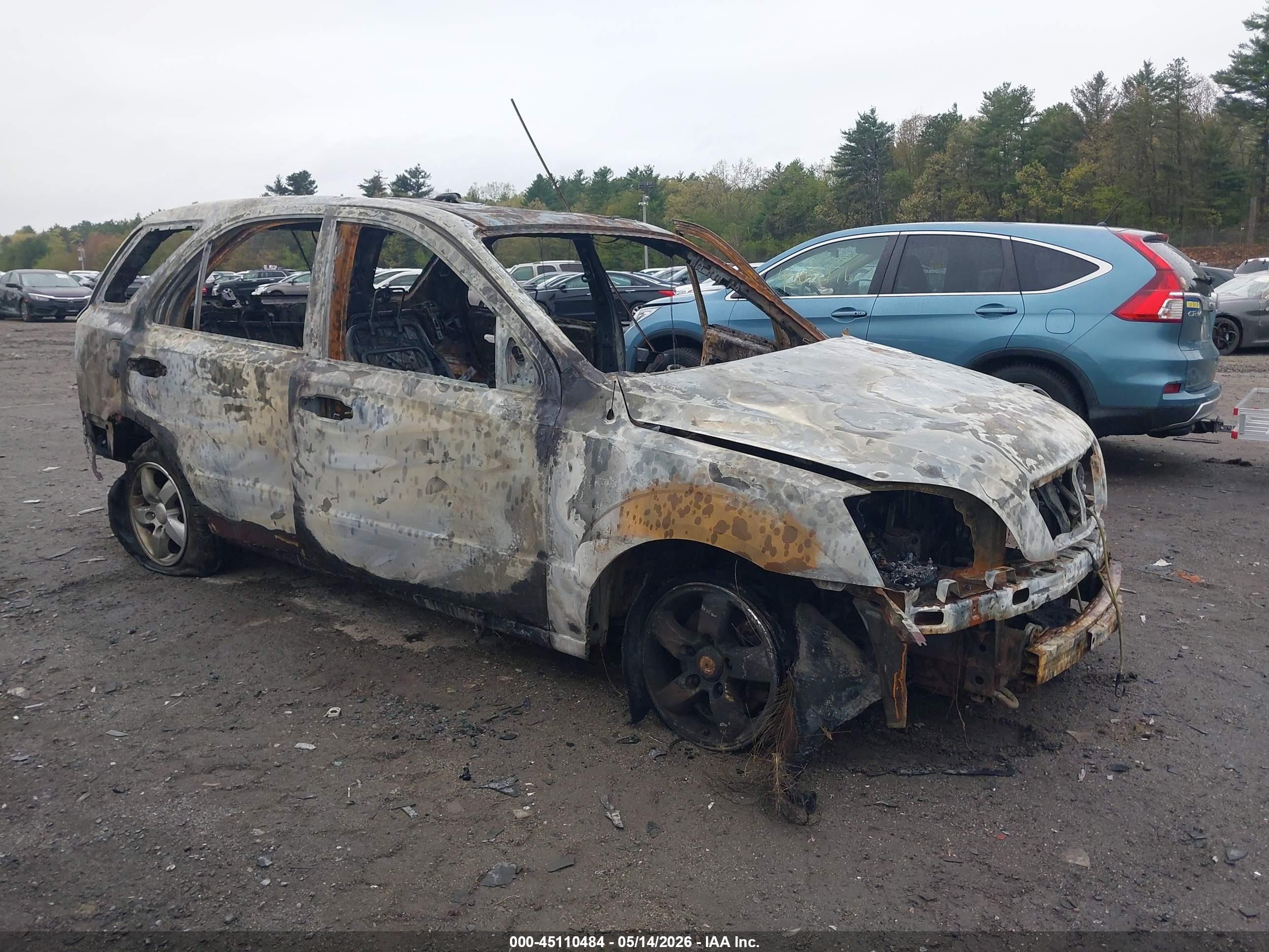 2008 Kia Sorento Lx Белый vin: KNDJC735885846046