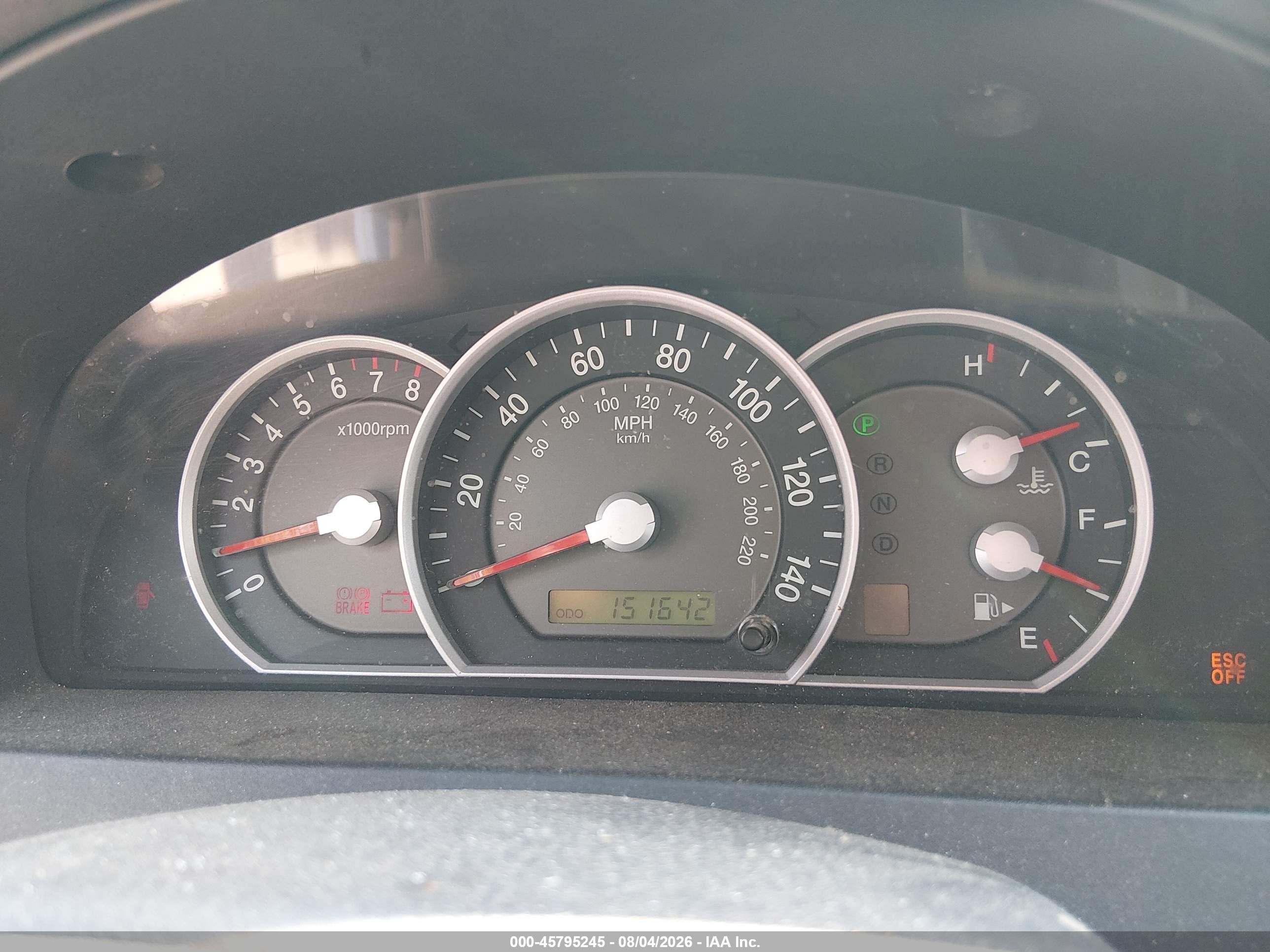 2008 Kia Sorento Lx Silver vin: KNDJC735X85777750