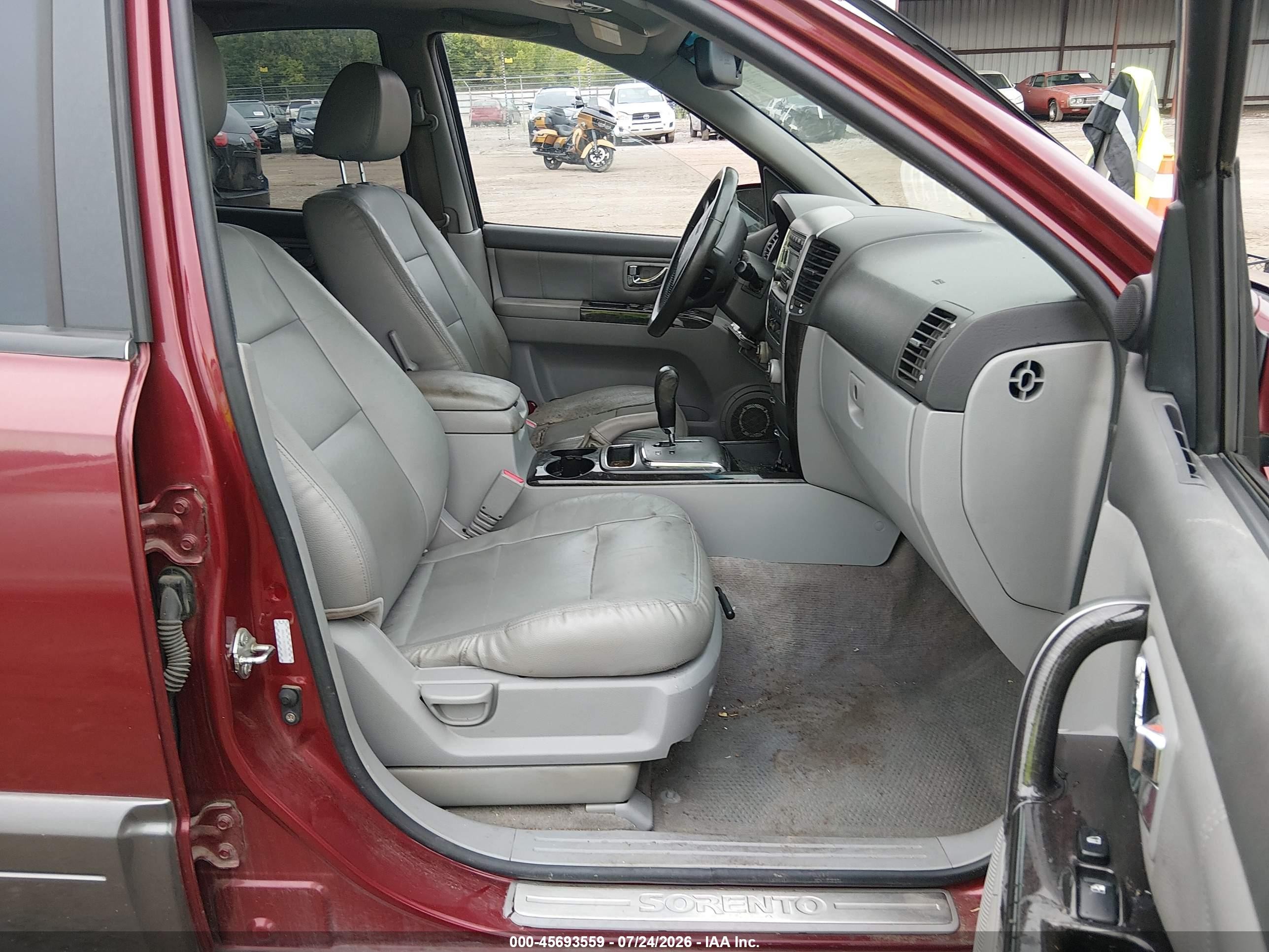 2007 Kia Sorento Ex Red vin: KNDJC736175754915