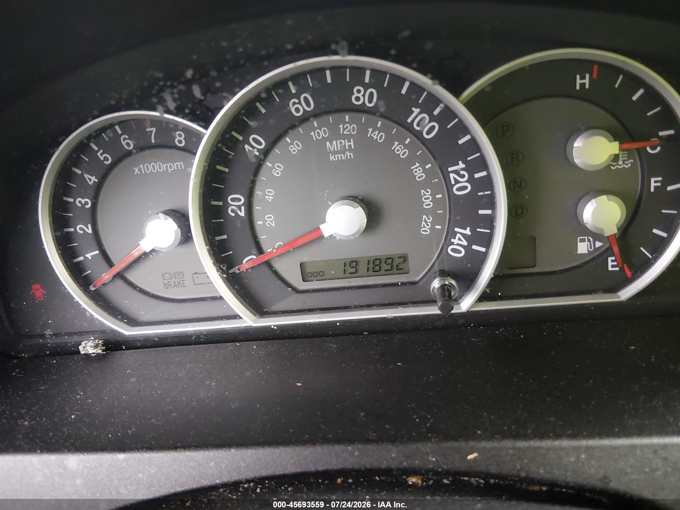 2007 Kia Sorento Ex Red vin: KNDJC736175754915