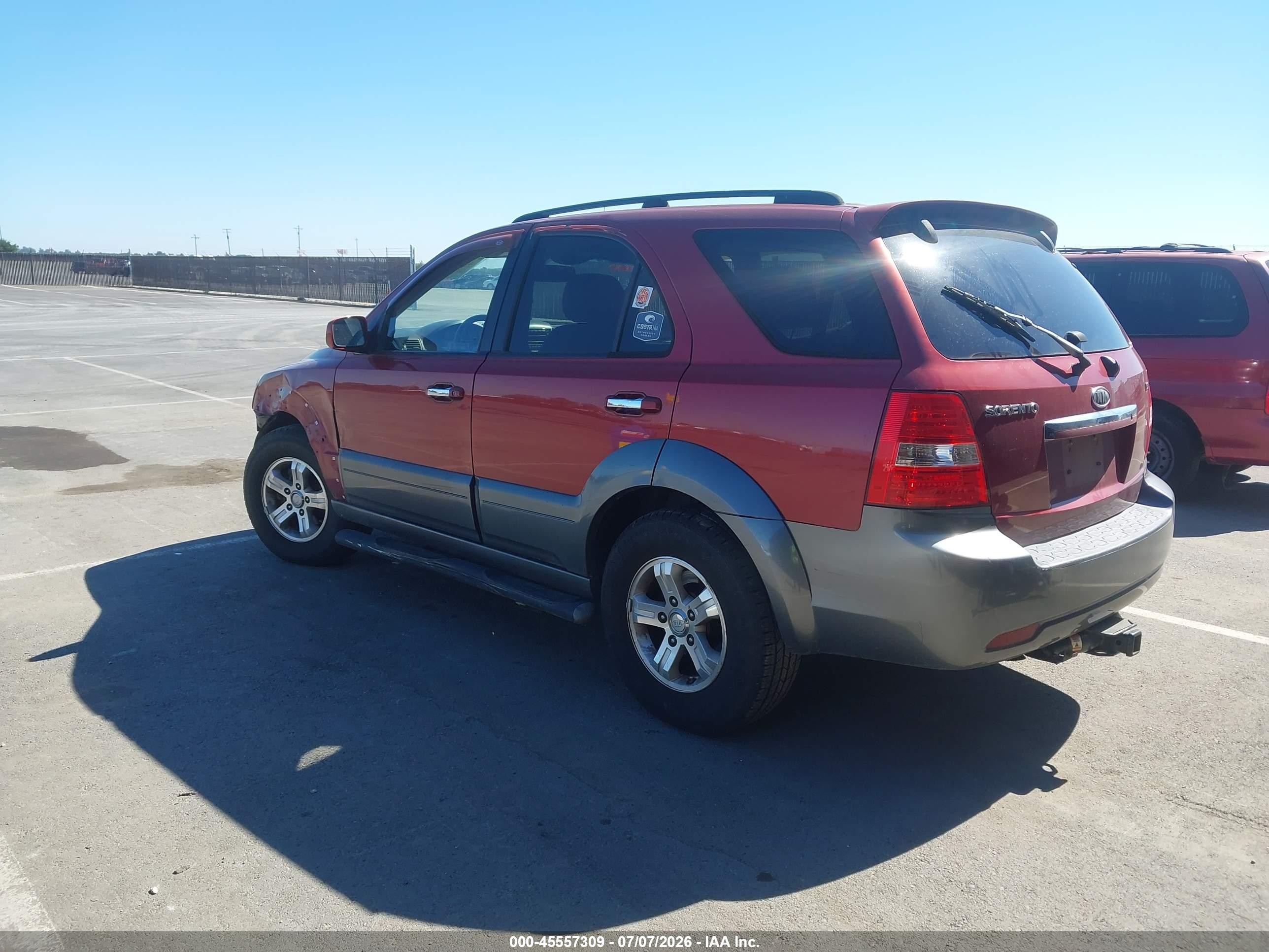 2008 Kia Sorento Ex Red vin: KNDJC736185830652